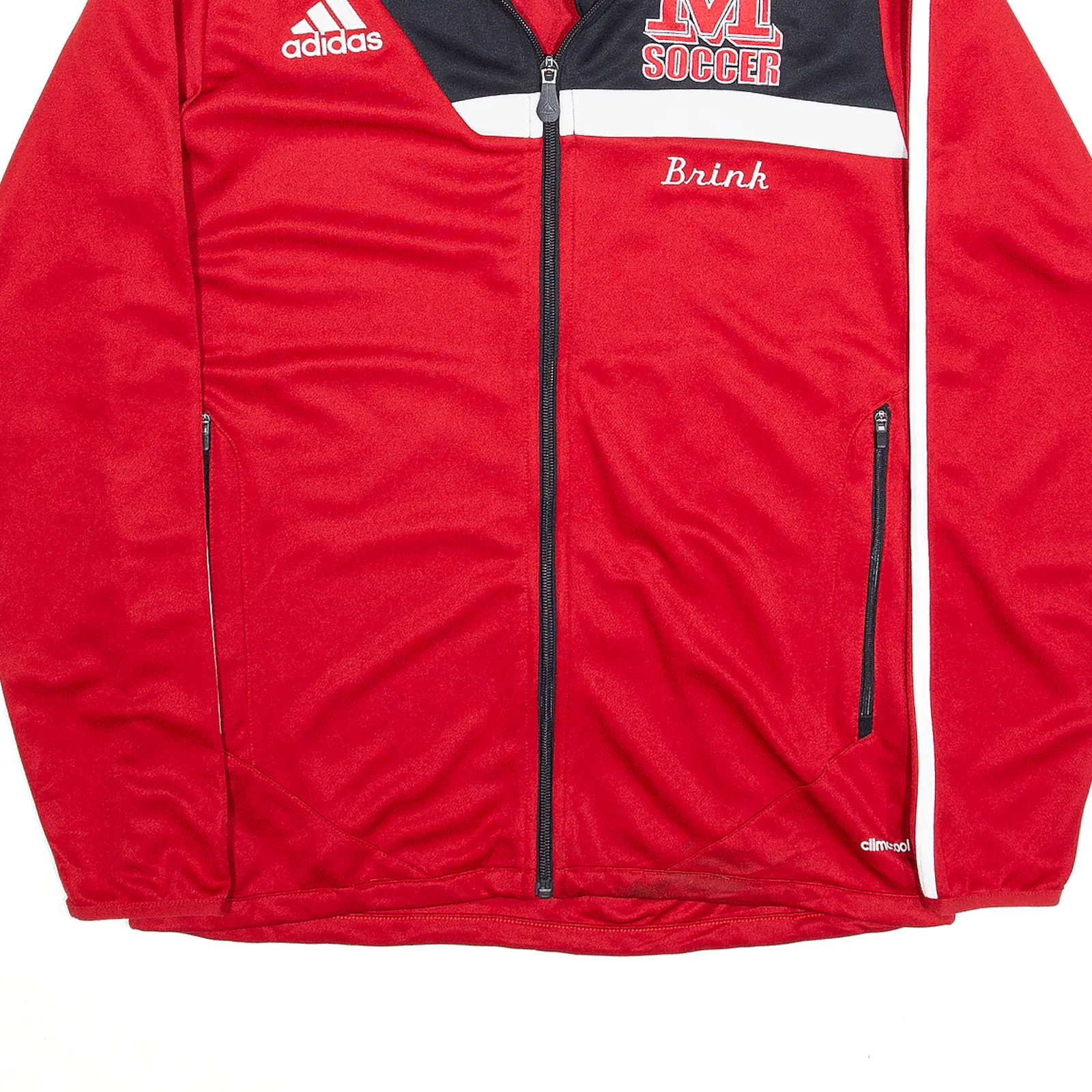 ADIDAS Climacool Sports Soccer Red USA Track Jacket Mens S