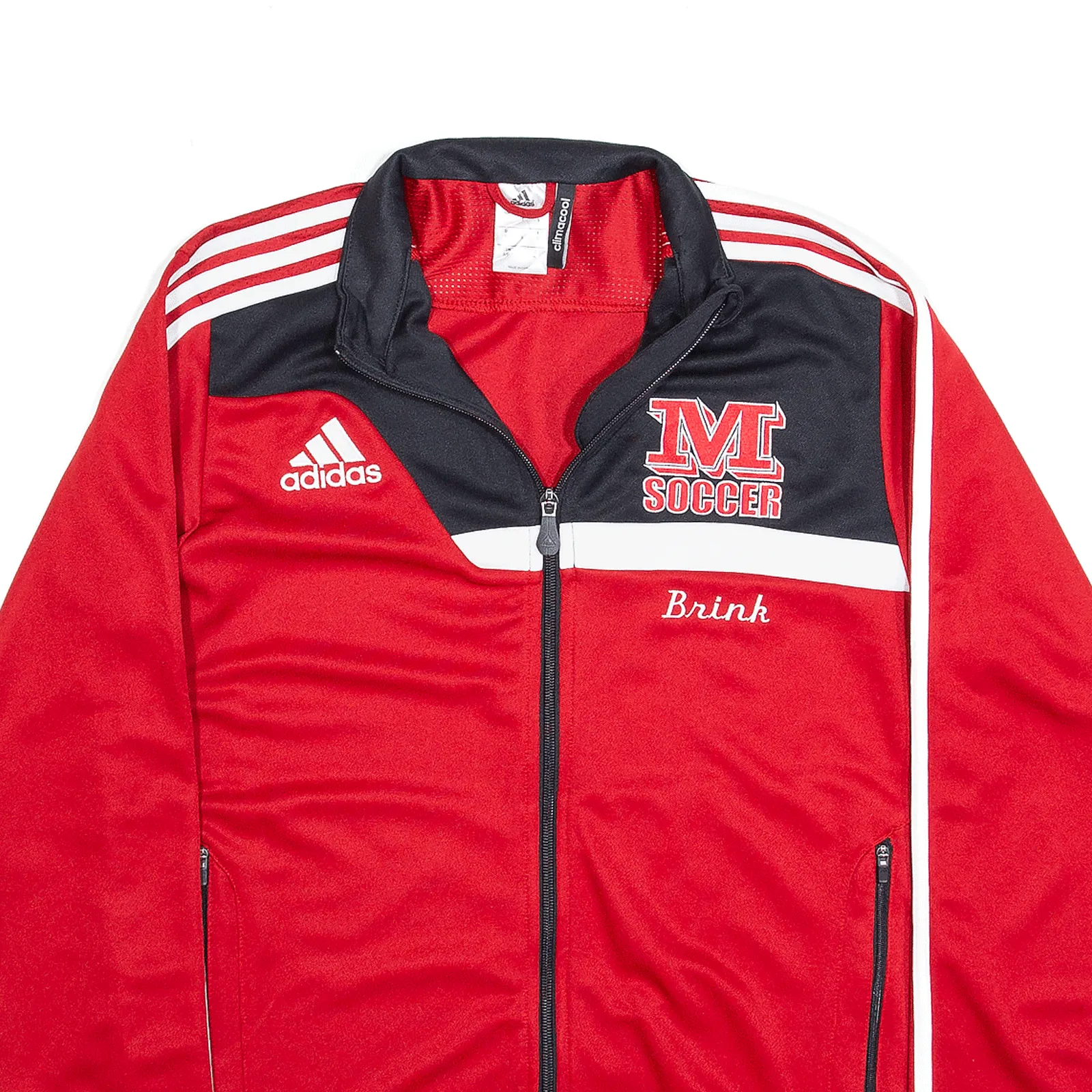 ADIDAS Climacool Sports Soccer Red USA Track Jacket Mens S
