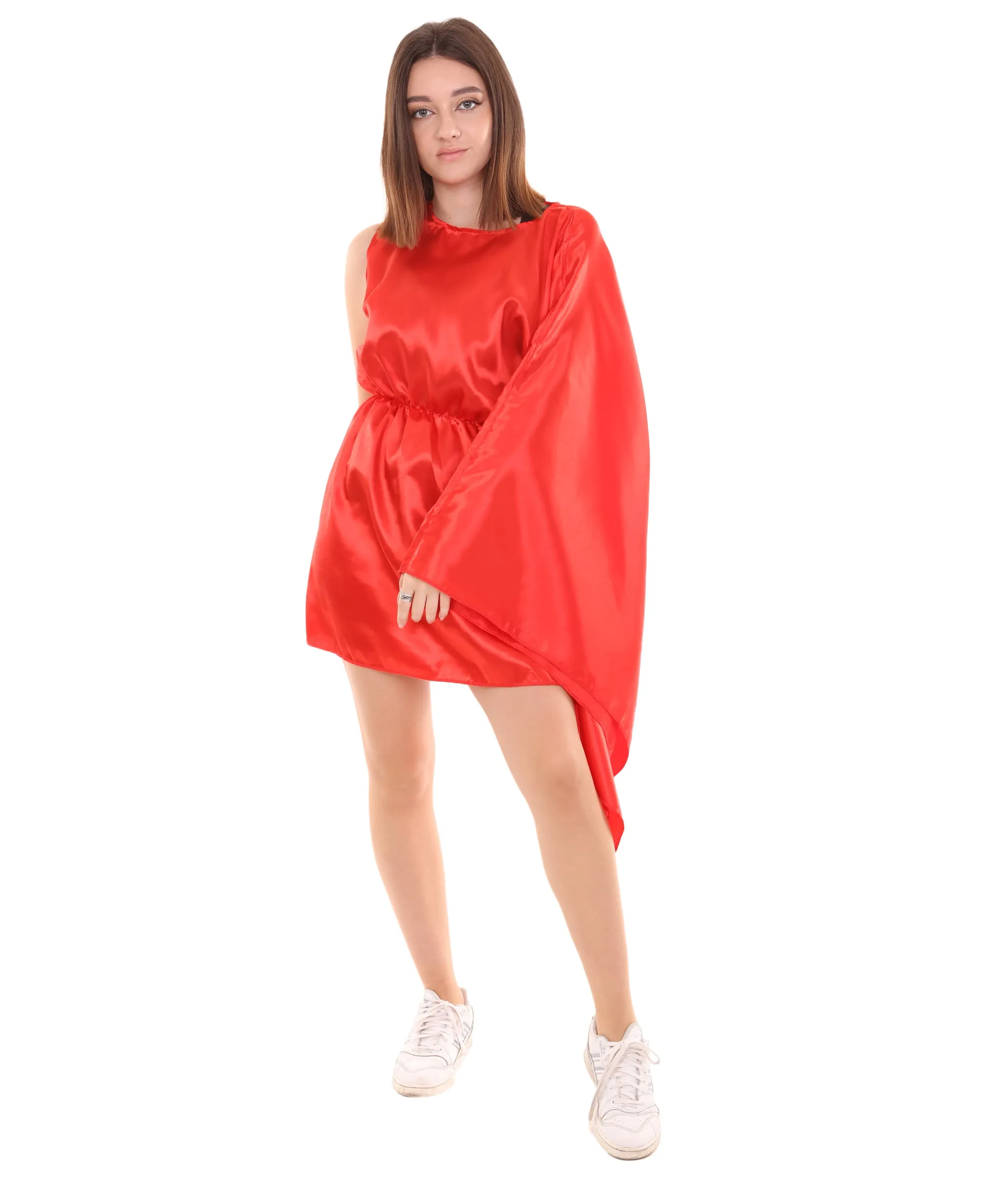 Adult Women's Flag Dress Sport Costume |  Red Cosplay Costume