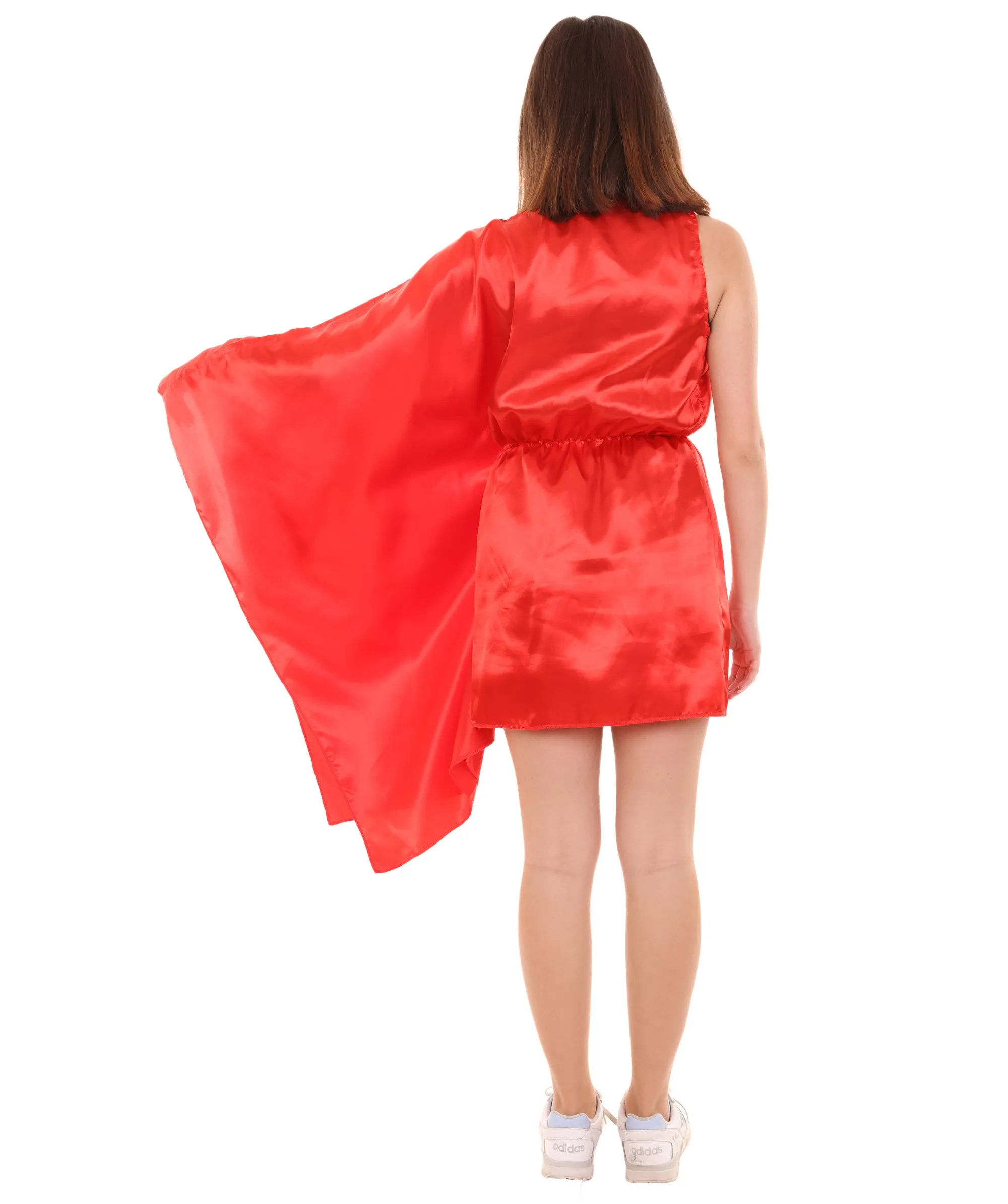 Adult Women's Flag Dress Sport Costume |  Red Cosplay Costume