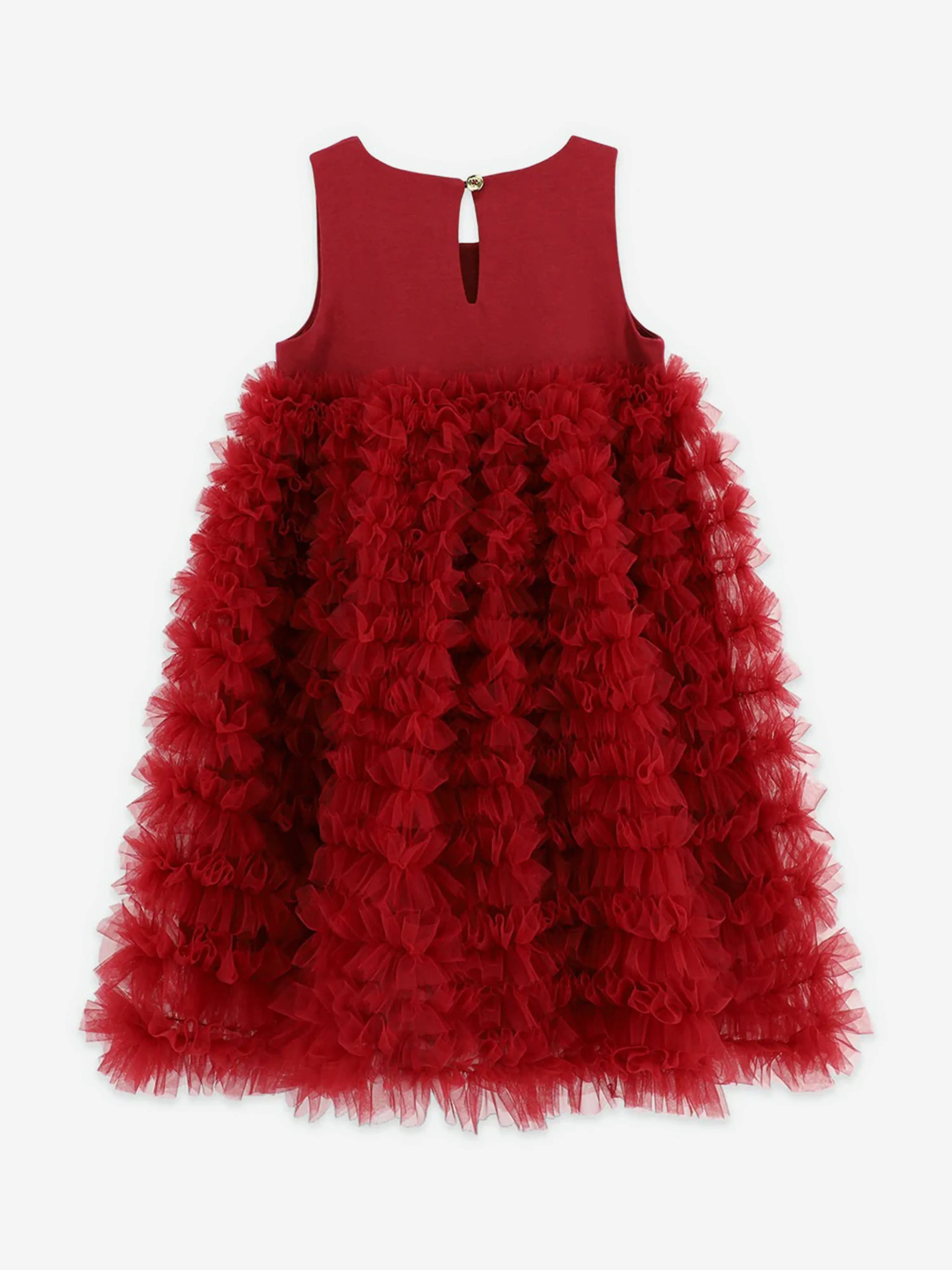 Angels Face Girls Donna Ruffle Dress in Red