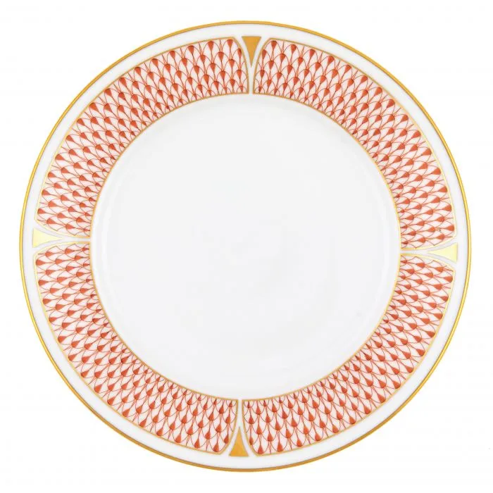 Art Deco Rust Salad Plate