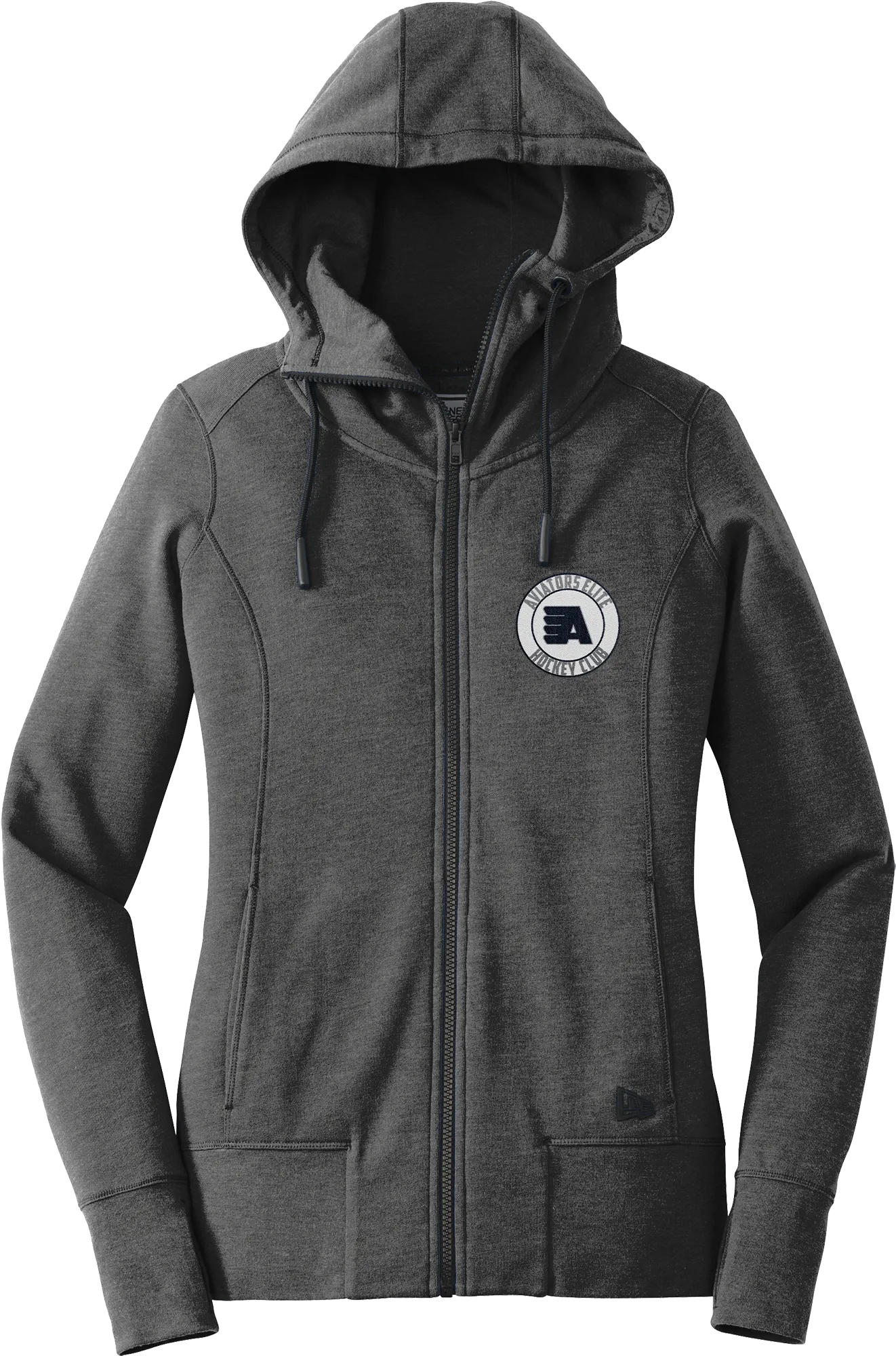 Aspen Aviators New Era Ladies Tri-Blend Fleece Full-Zip Hoodie