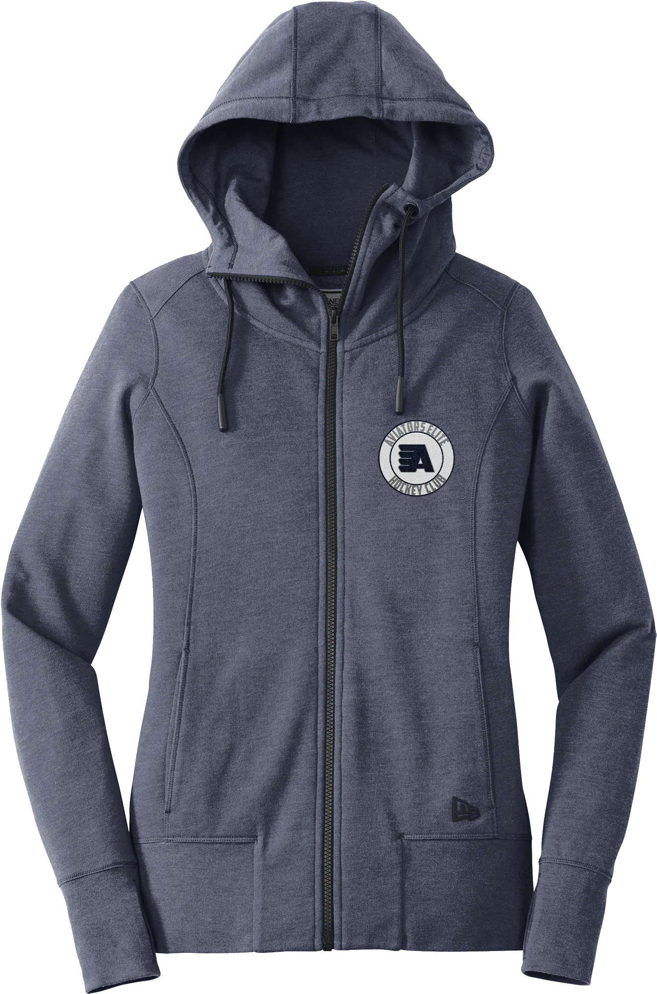 Aspen Aviators New Era Ladies Tri-Blend Fleece Full-Zip Hoodie