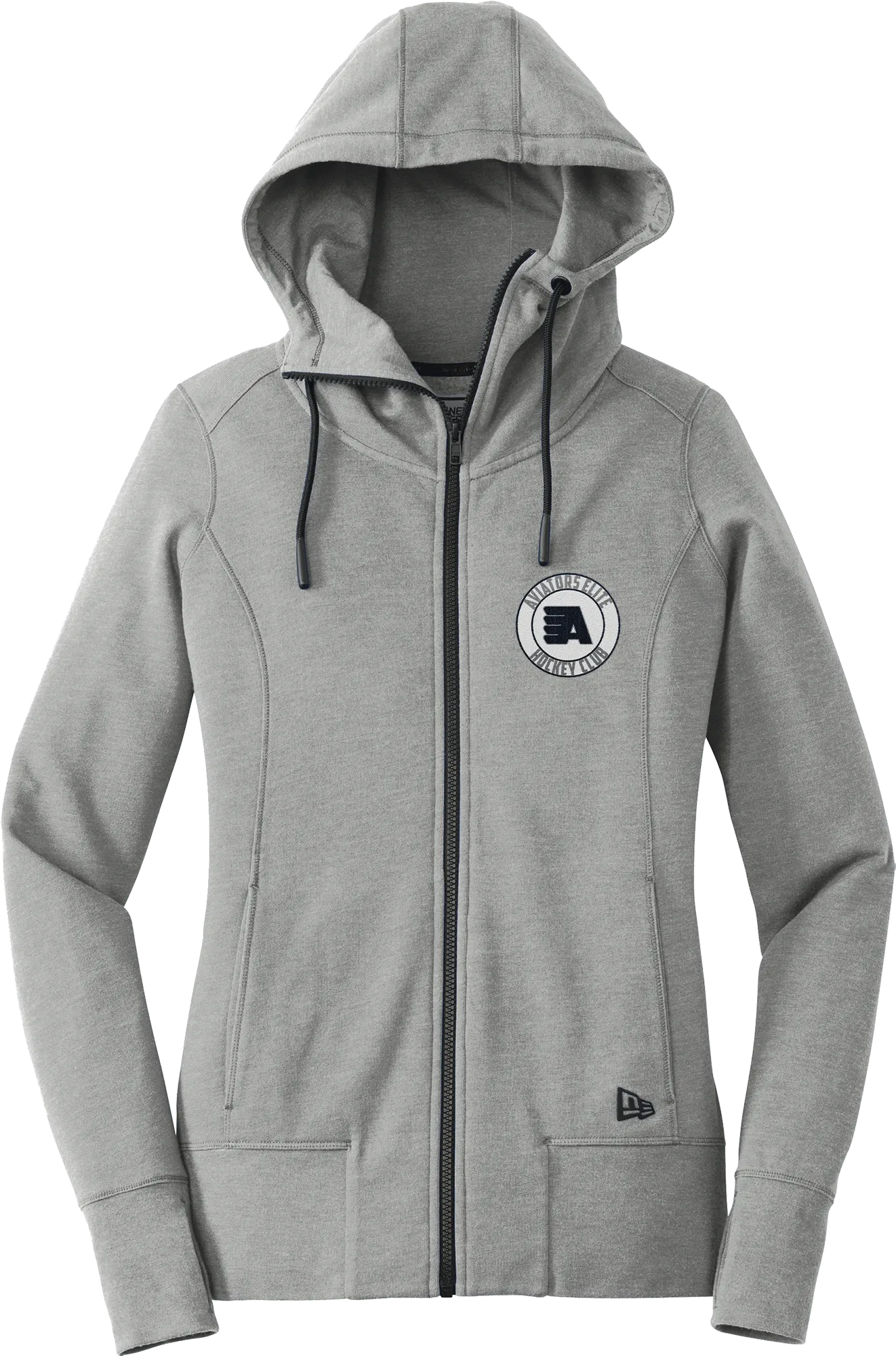 Aspen Aviators New Era Ladies Tri-Blend Fleece Full-Zip Hoodie