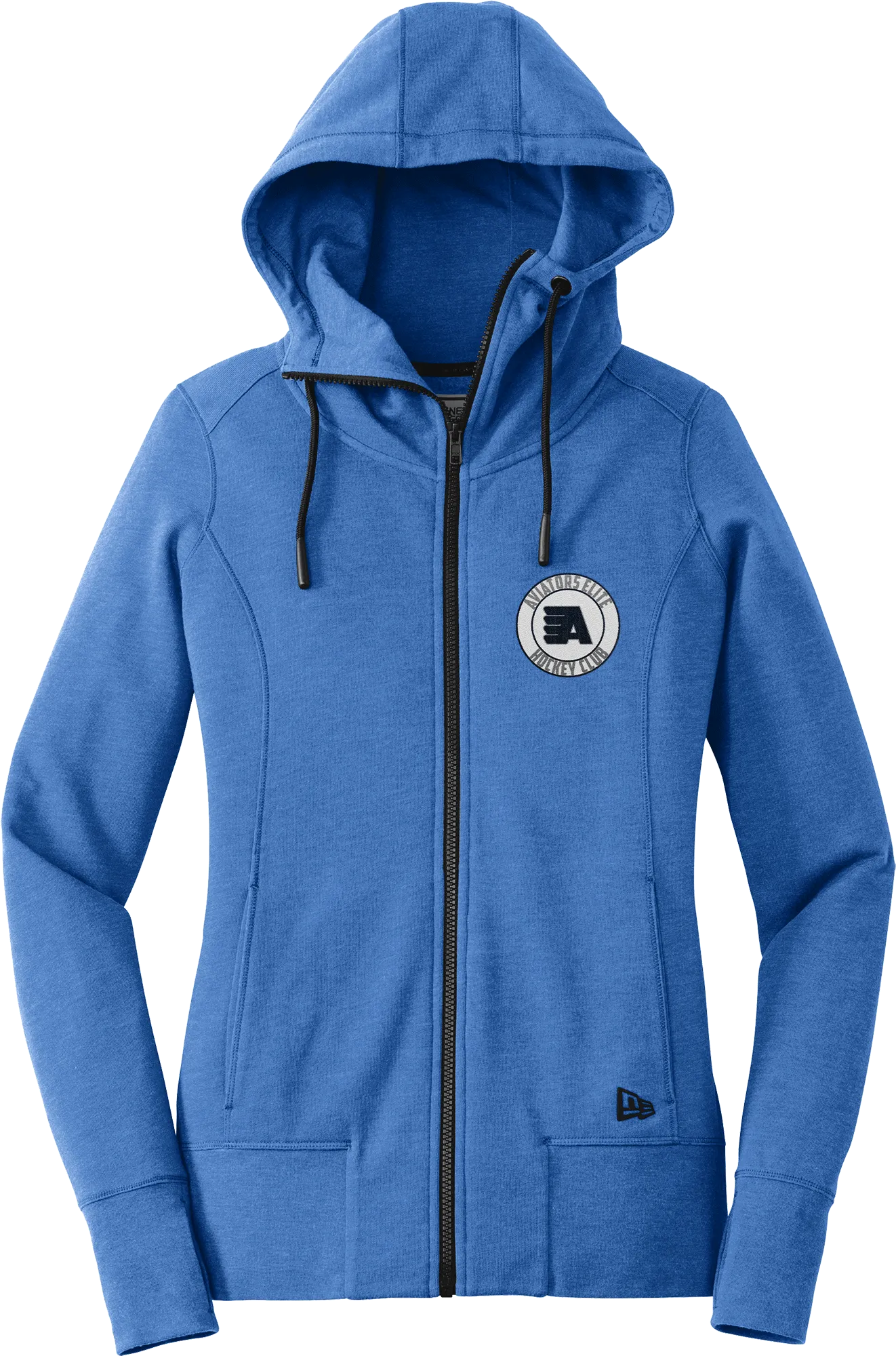 Aspen Aviators New Era Ladies Tri-Blend Fleece Full-Zip Hoodie