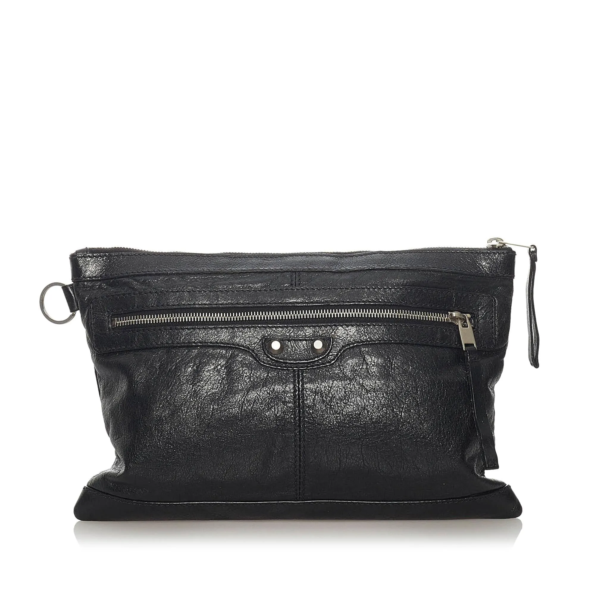 Balenciaga Motocross Classic Clip L Clutch Bag (SHG-29013)