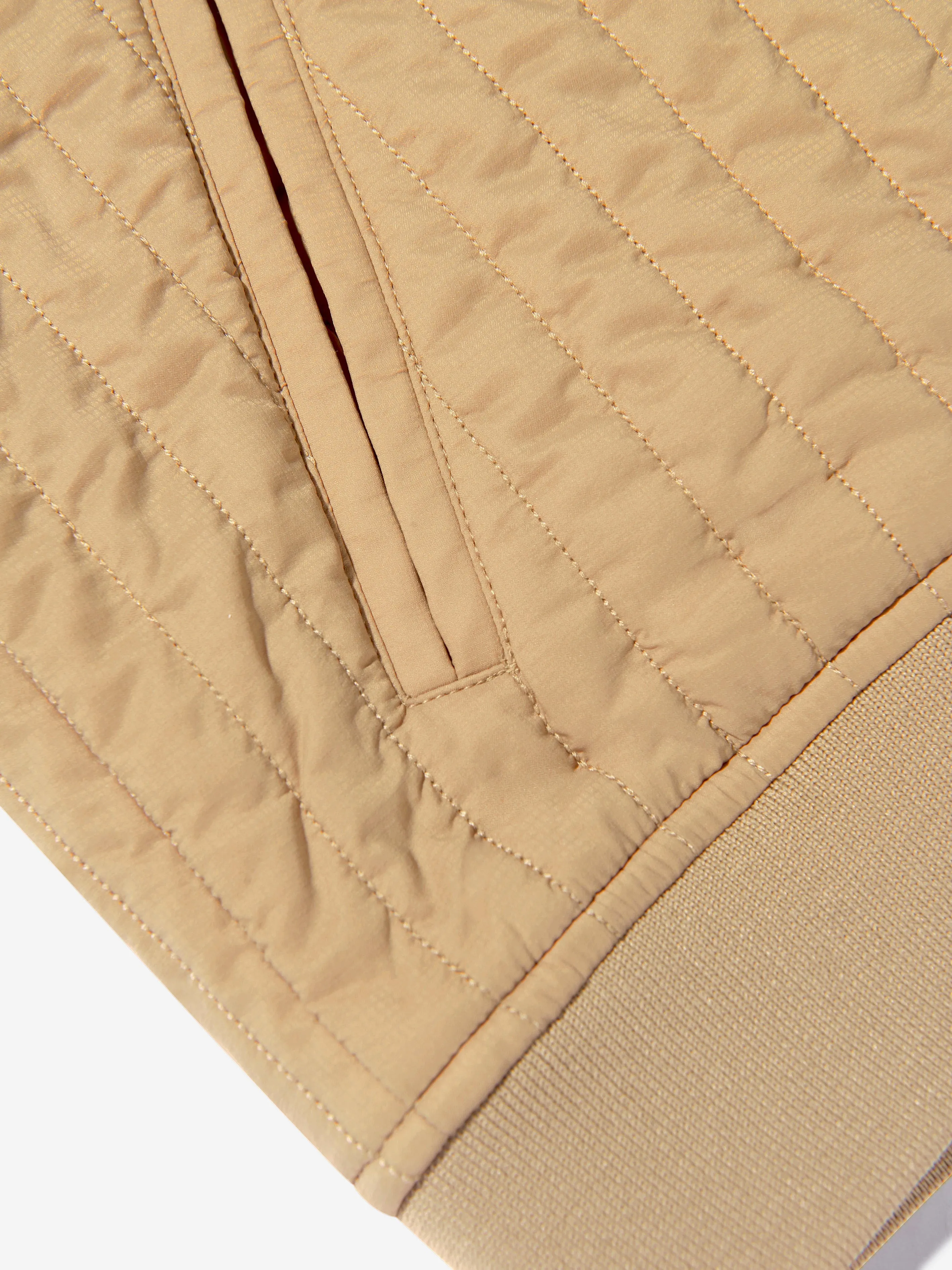 Burberry Boys Jago Zip Up Jacket In Beige