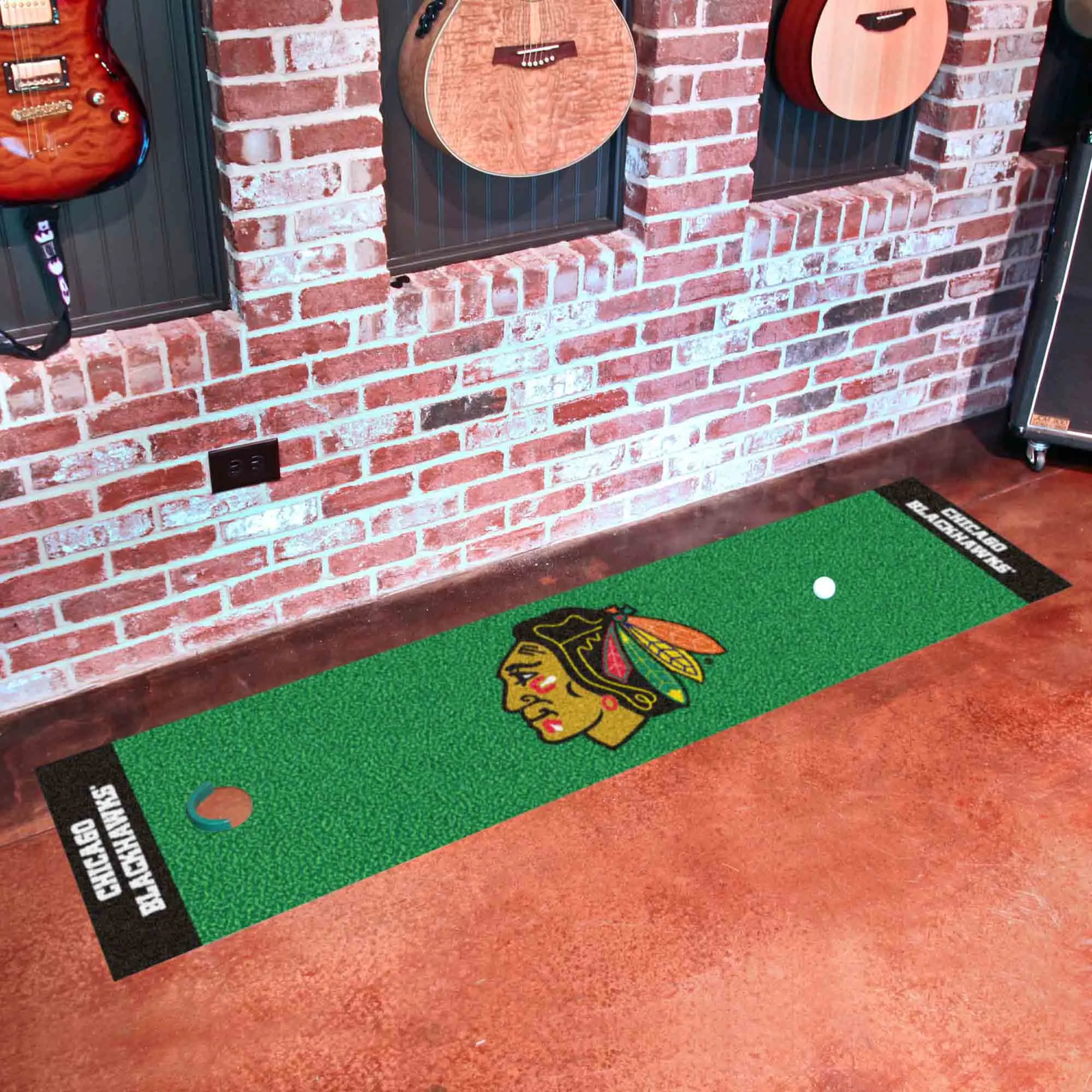 Chicago Blackhawks Putting Green Mat - 1.5ft. x 6ft.