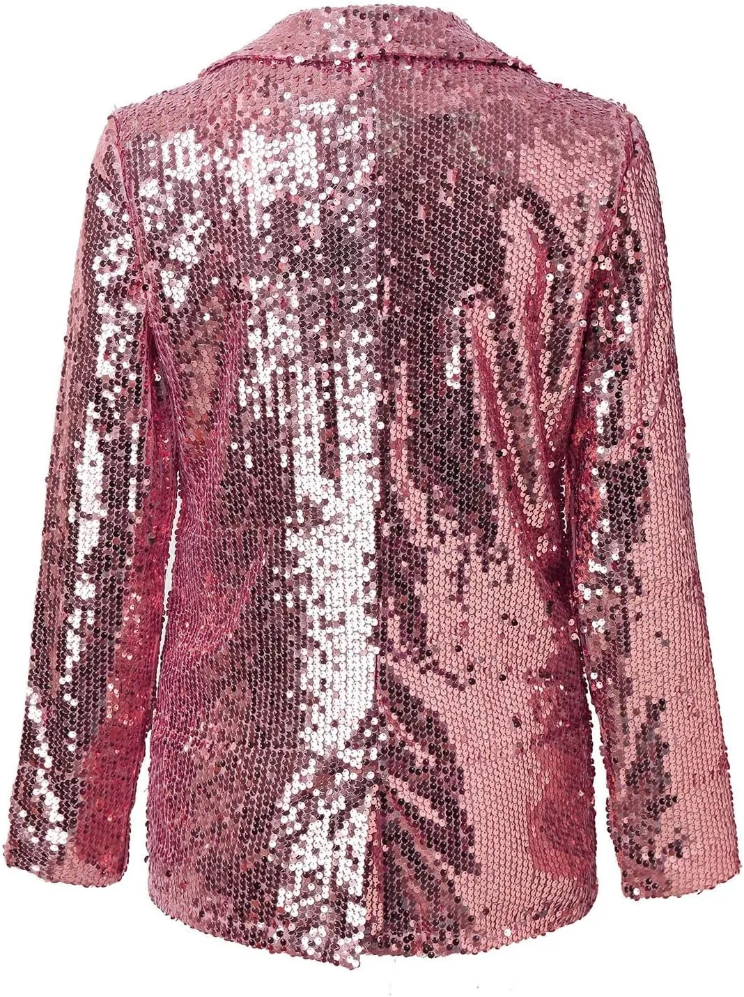 cooki Sequin Blazer Jackets for Women Evening Bling Sequin Jacket Open Front Work Blazer Long Sleeve Lapel Cardigan Coat