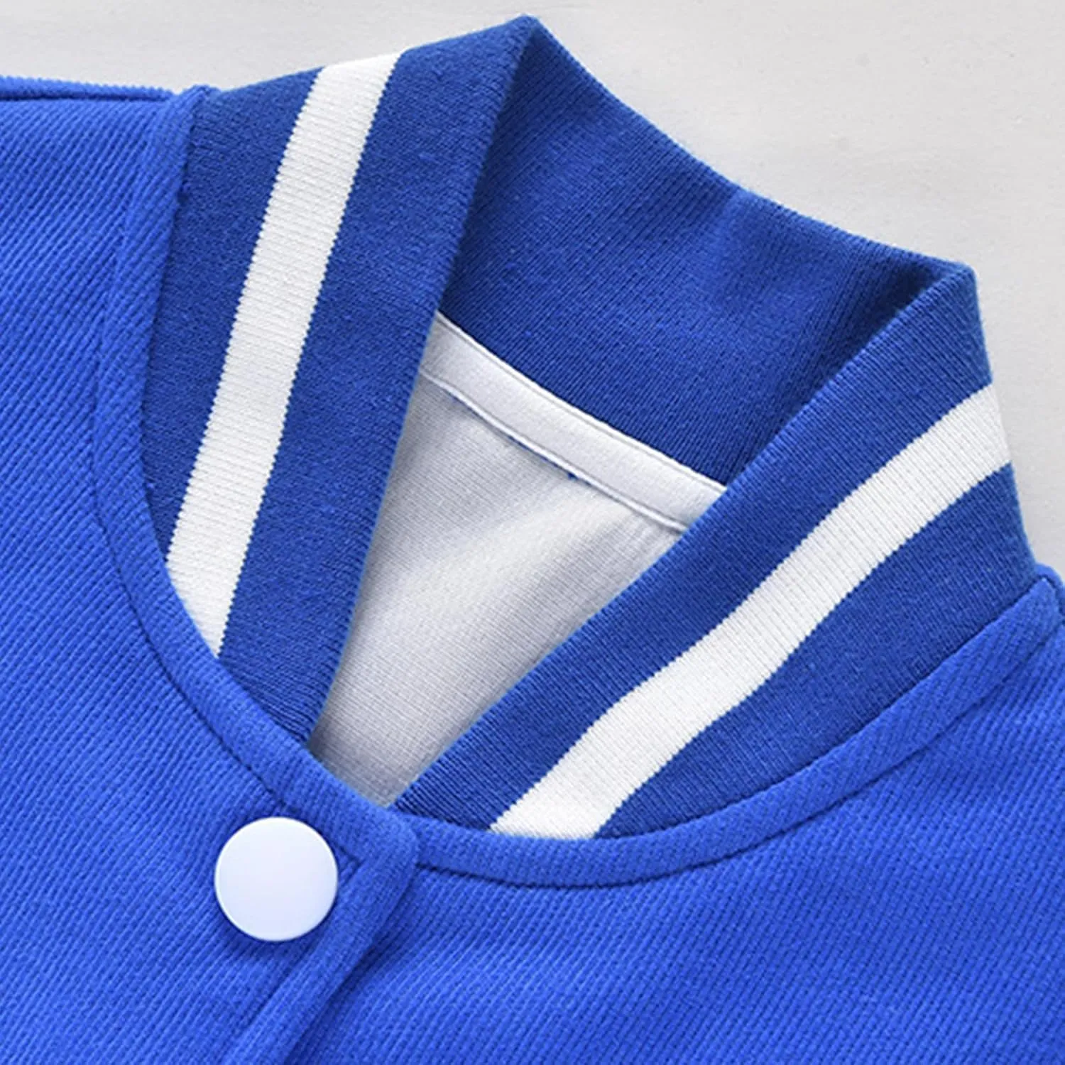 Cromoncent Boys Girls Color Block Varsity Jackets, 18 Months - 14 Years