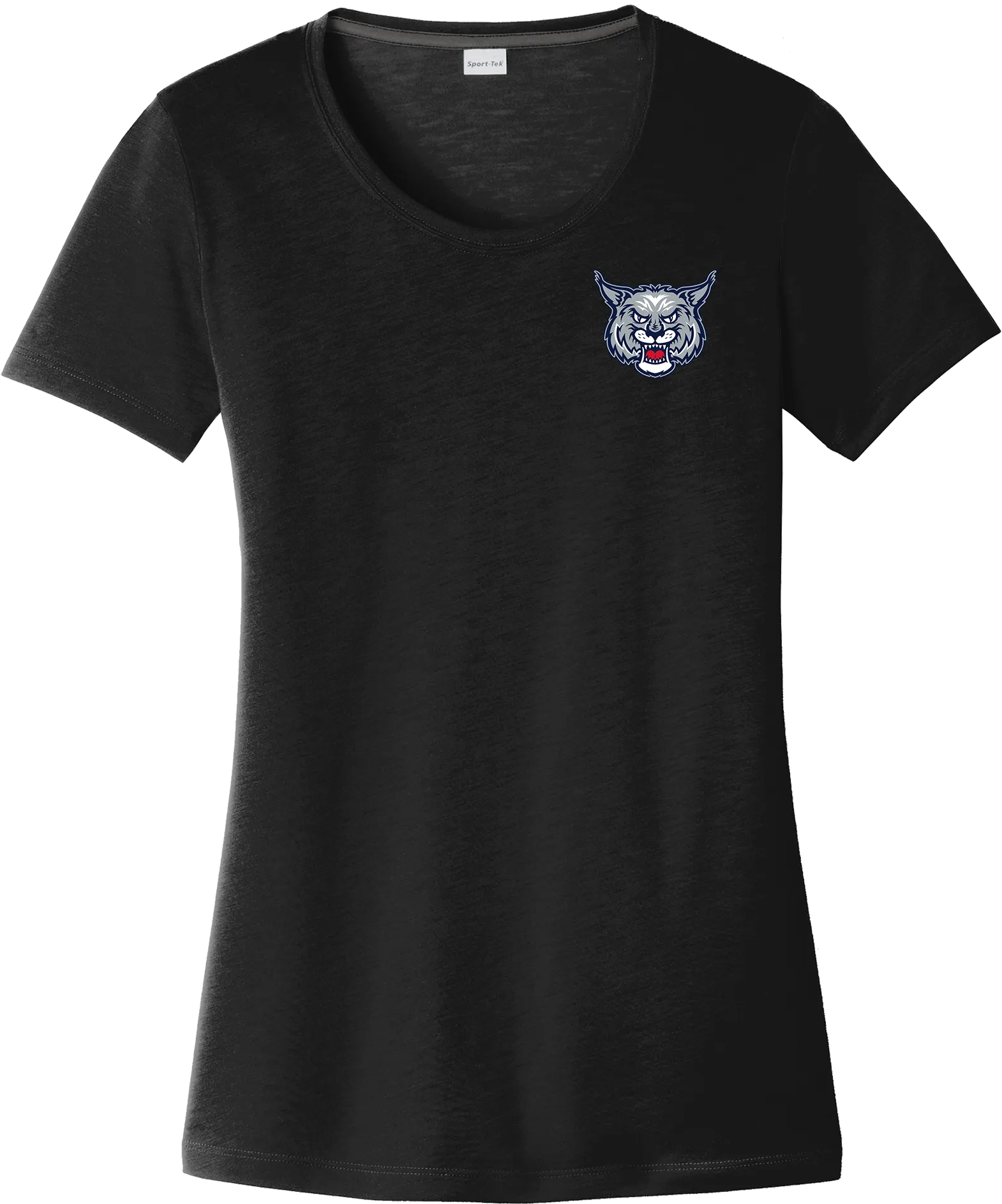 CT Bobcats Ladies PosiCharge Competitor Cotton Touch Scoop Neck Tee