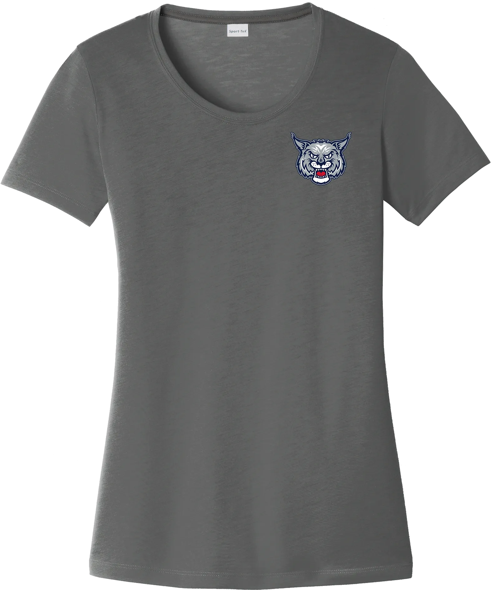 CT Bobcats Ladies PosiCharge Competitor Cotton Touch Scoop Neck Tee