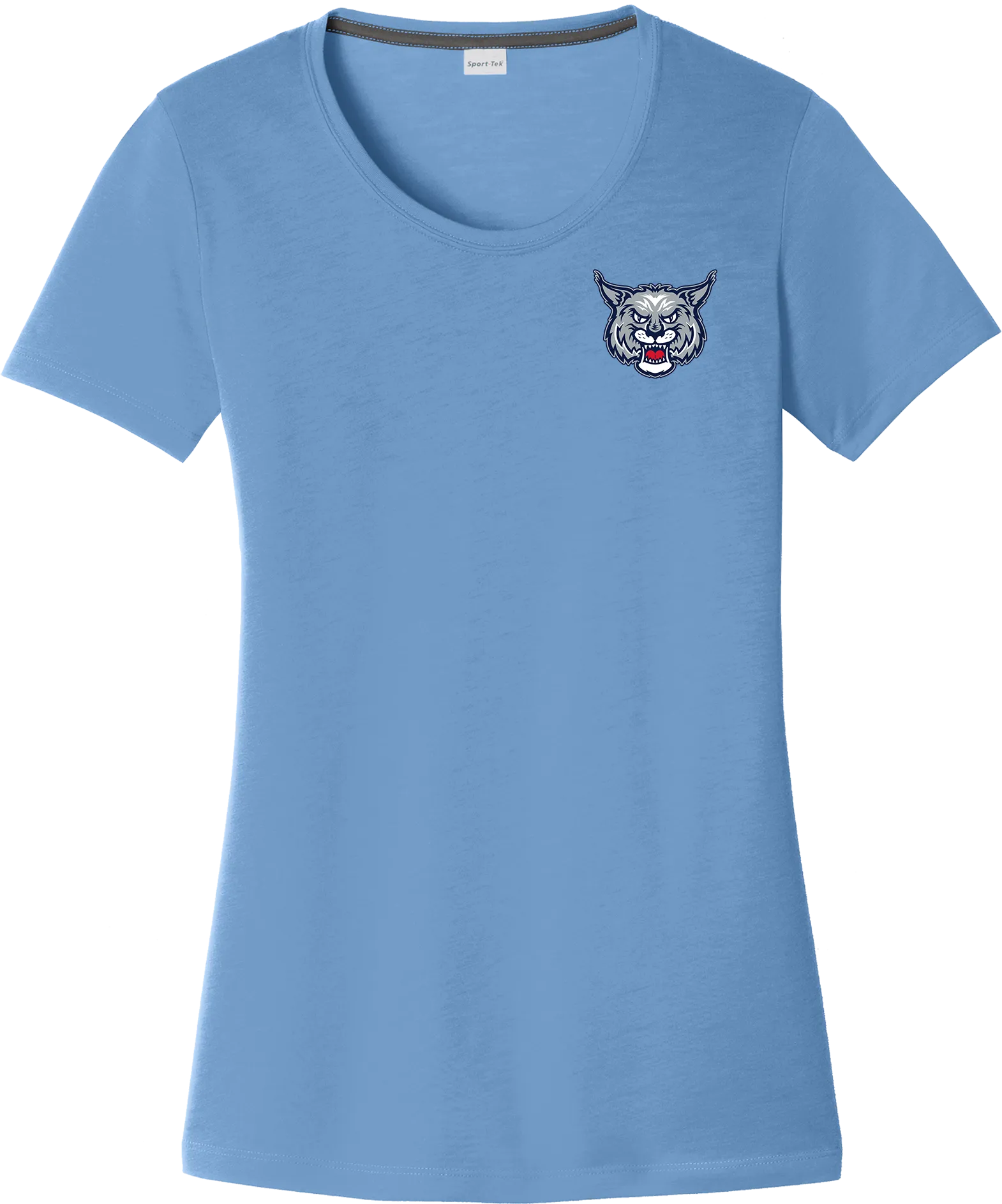 CT Bobcats Ladies PosiCharge Competitor Cotton Touch Scoop Neck Tee