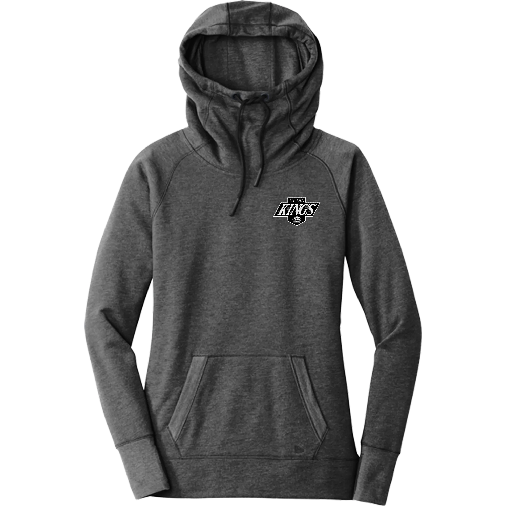 CT Oil Kings New Era Ladies Tri-Blend Fleece Pullover Hoodie