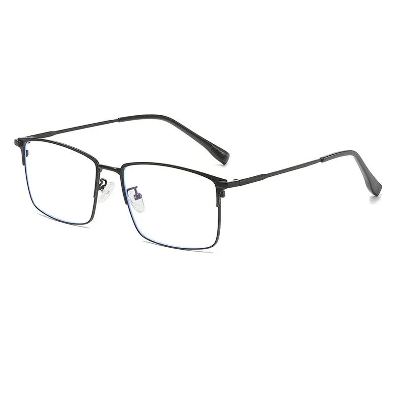 Cubojue Men's Full Rim Square Titanium Reading Glasses 101979