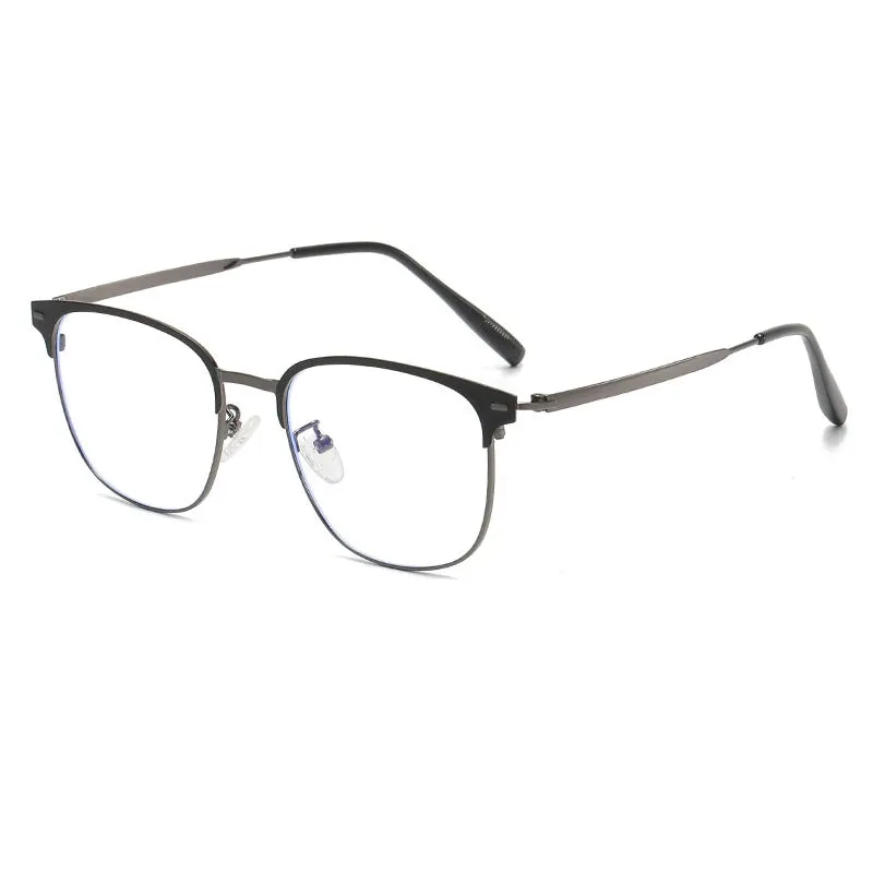Cubojue Men's Full Rim Square Titanium Reading Glasses 101979