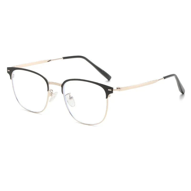 Cubojue Men's Full Rim Square Titanium Reading Glasses 101979