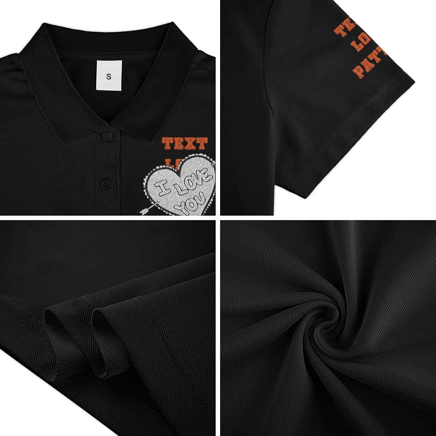Custom Logo Embroidered Jersey Polo, Polo Shirt, Your Company Logo