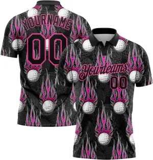 Custom Mens Golf Polo Shirt Personalized Tennis Shirts Two Button Boys Bowling Jersey Sports Pullover Shirts