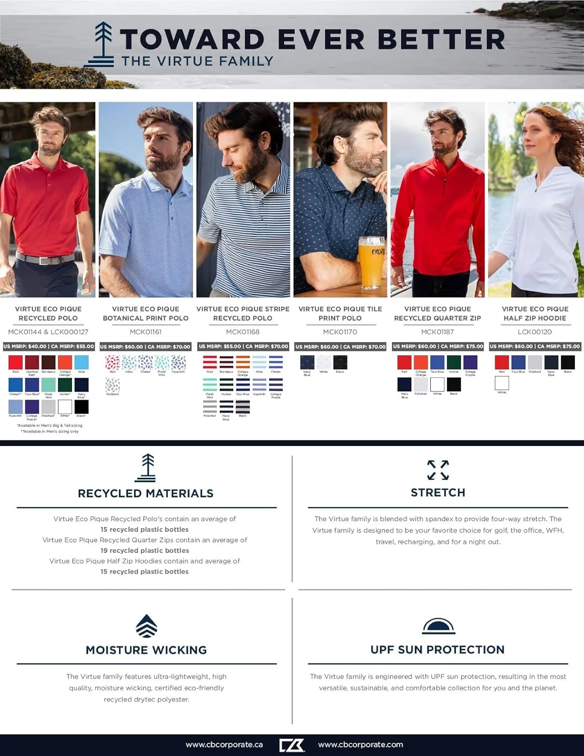 Cutter & Buck Short Sleeve Virtue Eco Pique Stripe Recycled Mens Big and Tall Polo