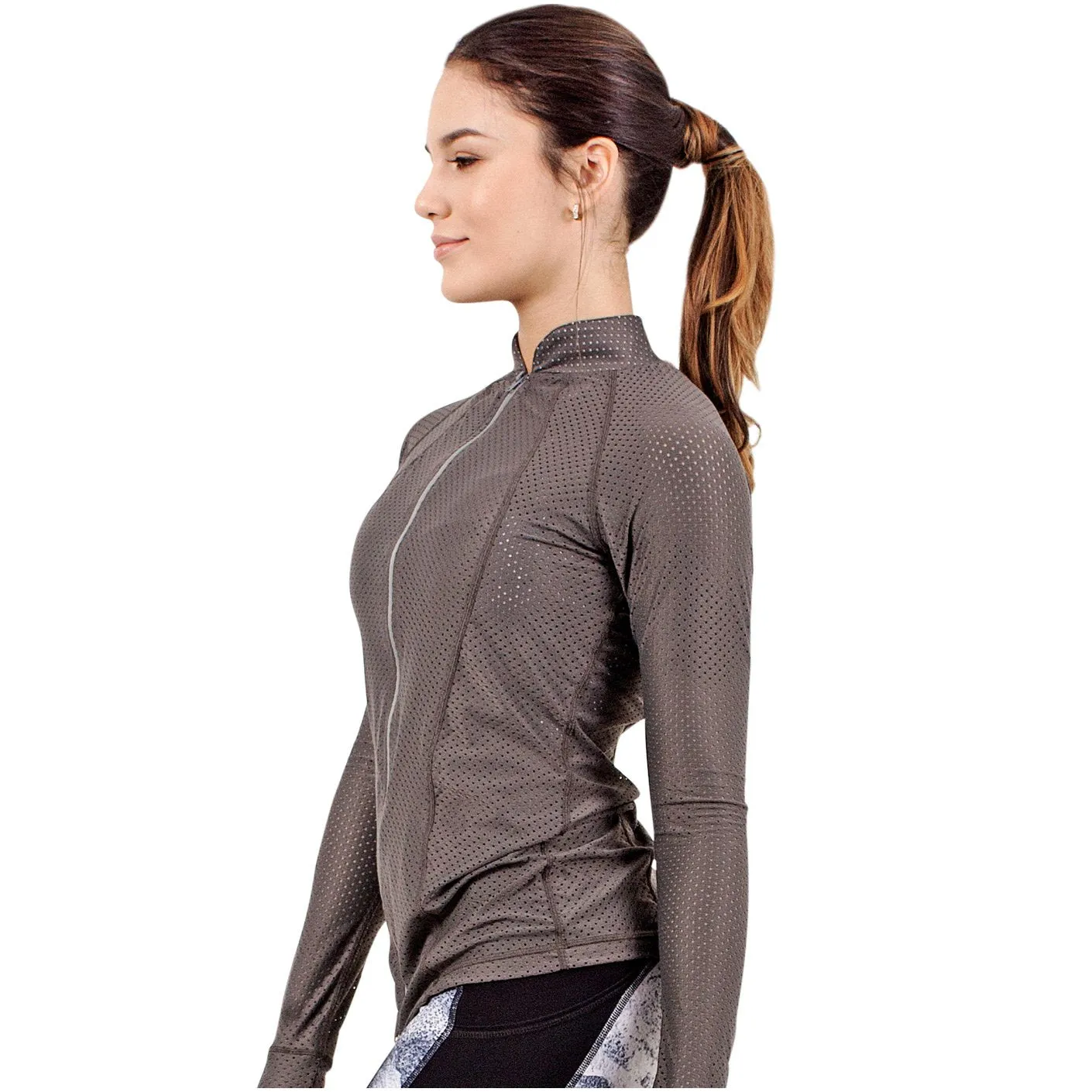 FLEXMEE 980004 | Marble Mesh Sports Jacket With Thumb Hole | Nylon