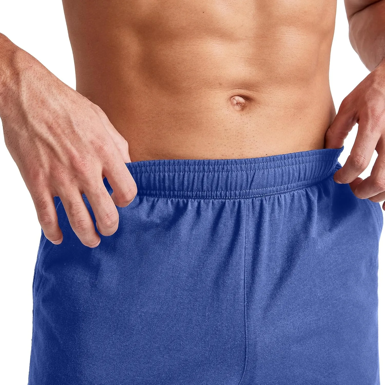 Hanes Men's Originals Cotton Shorts with Pockets, Pull-On Jersey Gym Shorts, 7