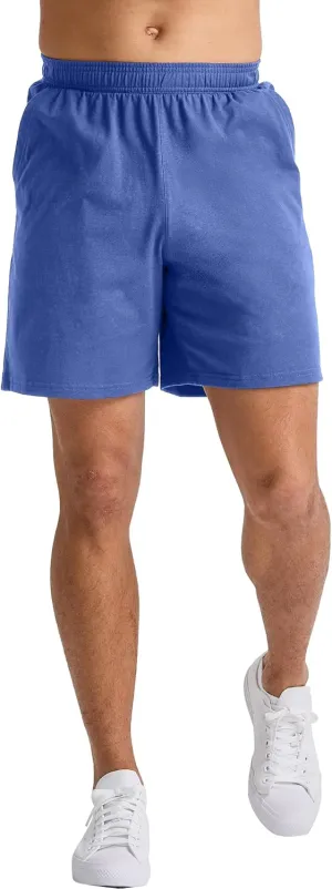 Hanes Men's Originals Cotton Shorts with Pockets, Pull-On Jersey Gym Shorts, 7
