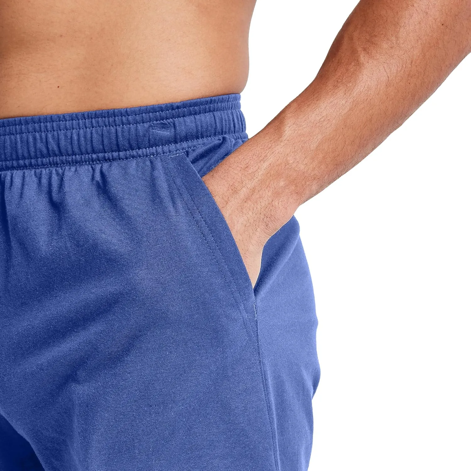 Hanes Men's Originals Cotton Shorts with Pockets, Pull-On Jersey Gym Shorts, 7