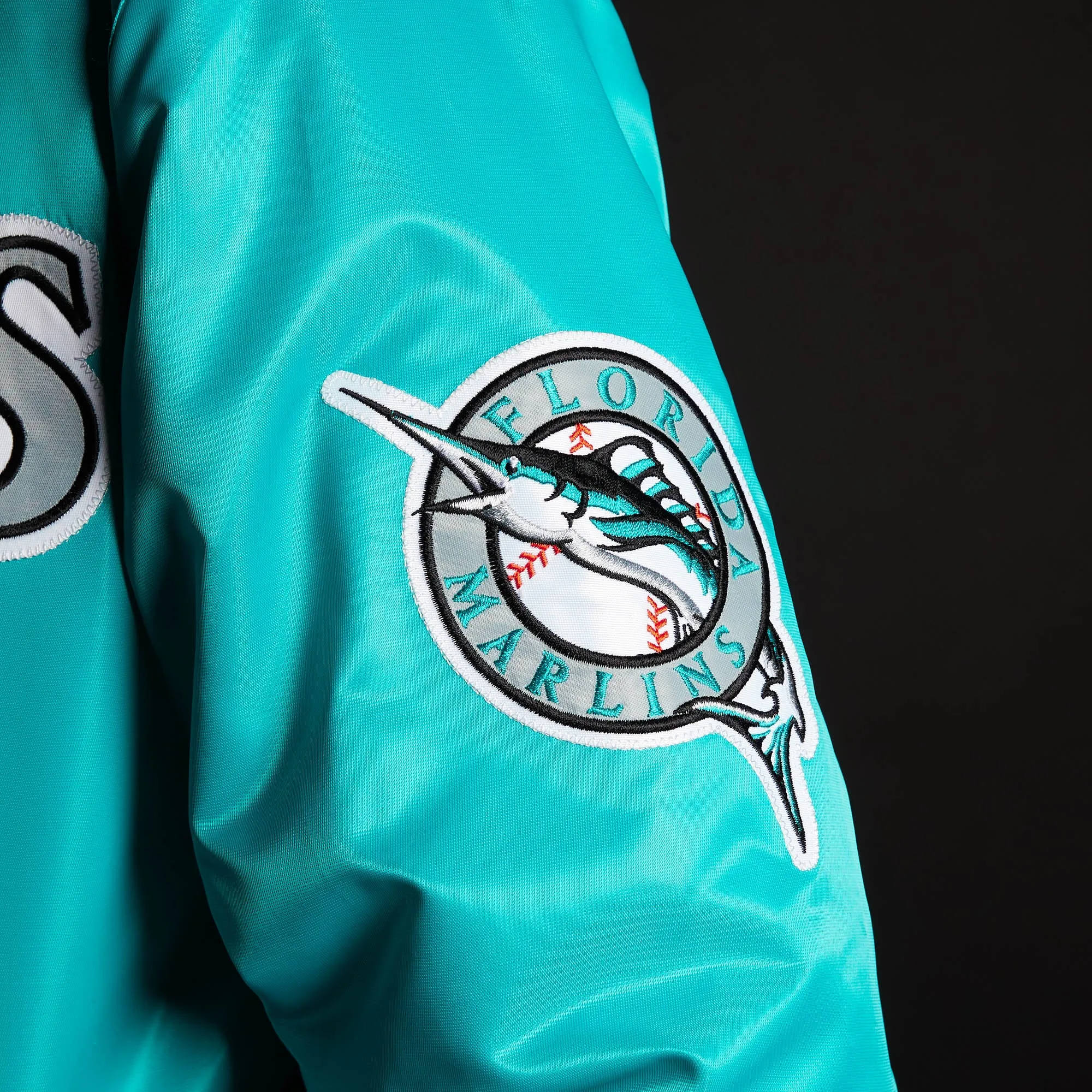 HOMAGE X Starter Marlins Satin Jacket