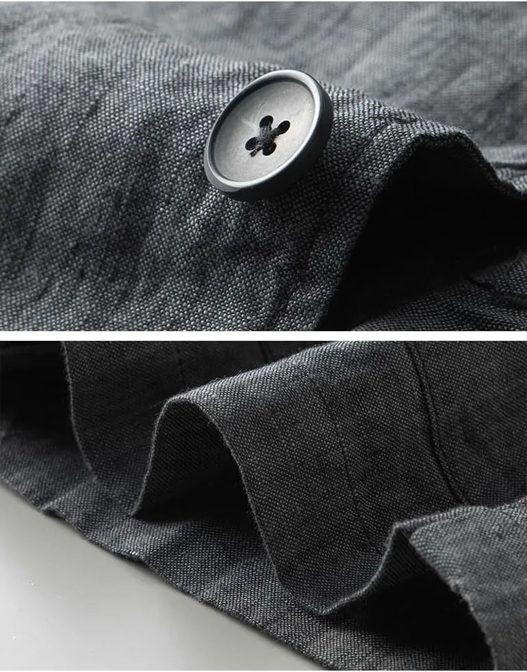 IDEALSANXUN 100% Linen Blazer Men Casual Spring Suit Jackets Lightweight Summer Sports Coat Tops