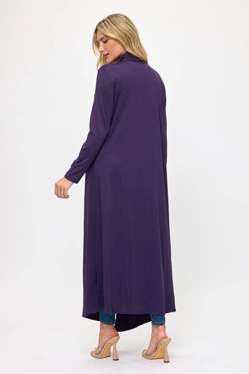 Isaac Liev Maxi Cardigan Duster Sweater  Women's Extra Long Open Front Full Length Lightweight Cardigans Dusters Sweaters