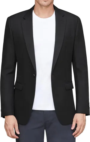 J.VER Mens Casual Blazer Sport Coat One Button Business Stylish Suit Jacket