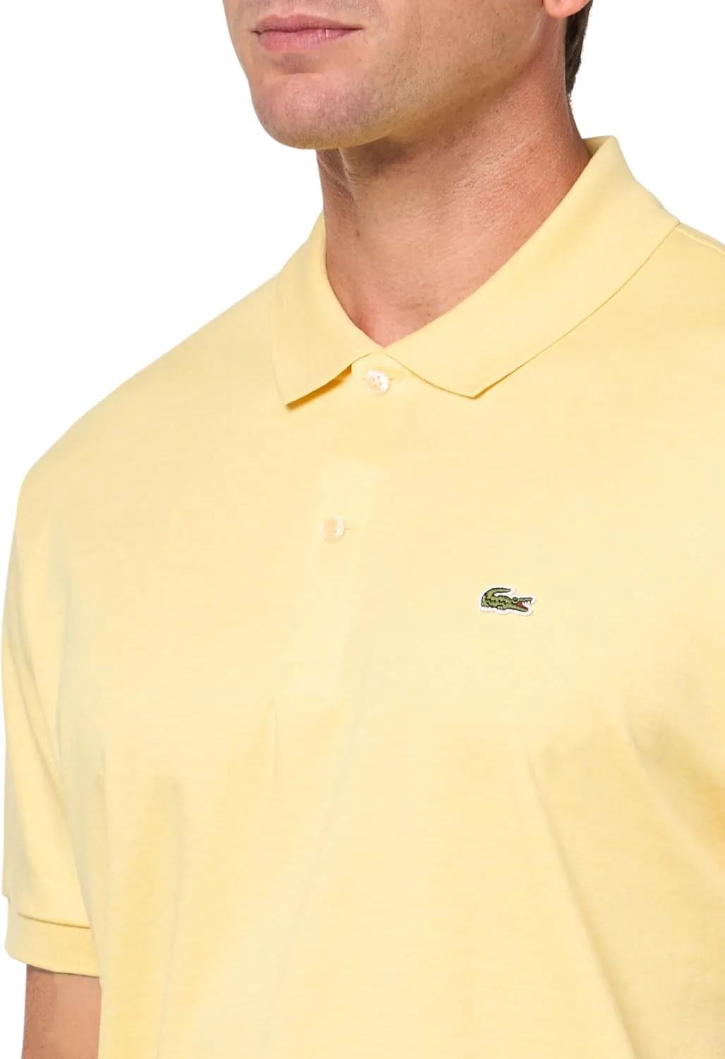 Lacoste Men's Core Short Sleeve Regular Fit Green Croc Polo