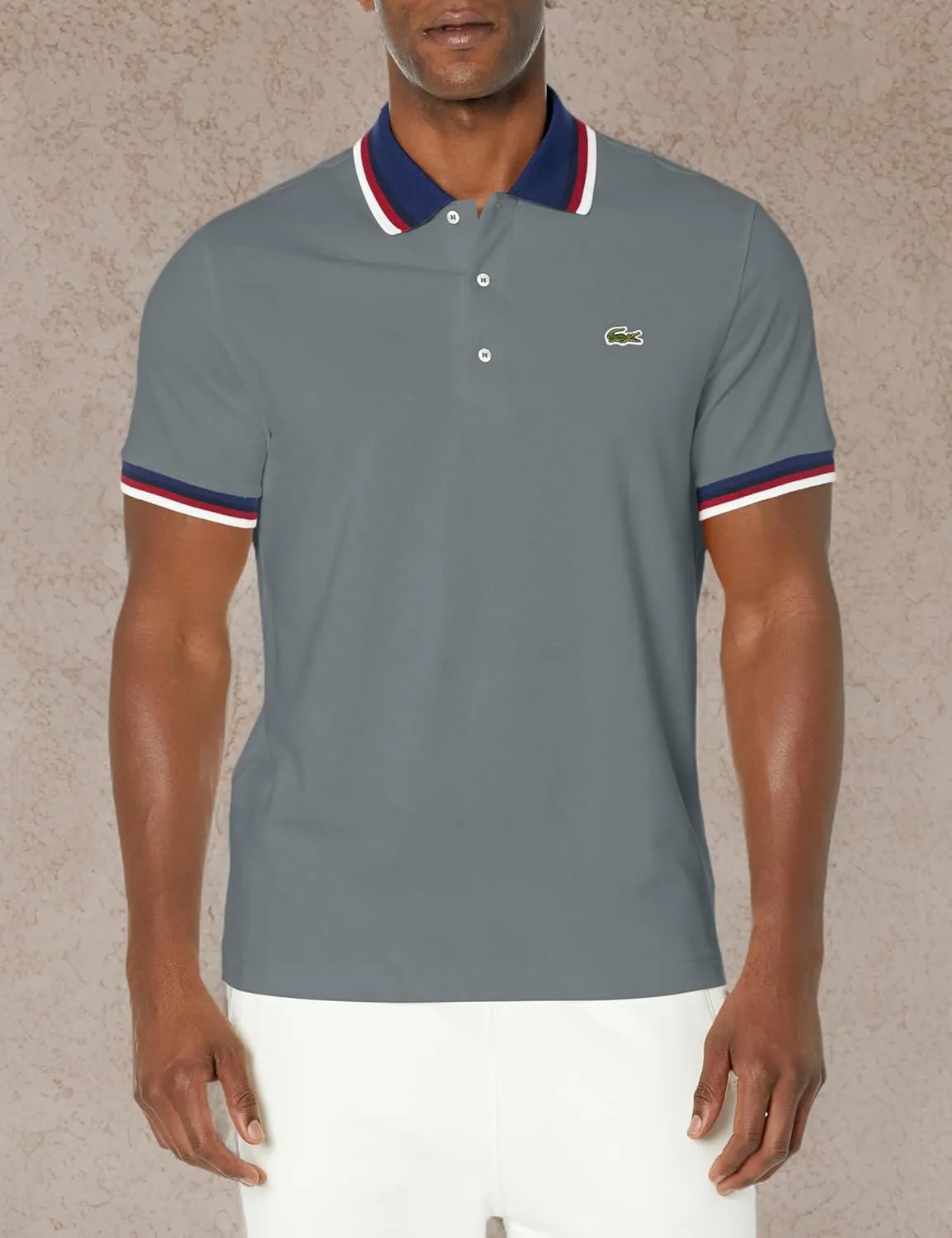 Lacoste Men's Regular Fit Stretch Piqu Polo Shirt