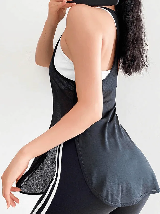 Loose Women's Gym Tank Top / Breathable Sports Tank / Running Clothing - SF0029