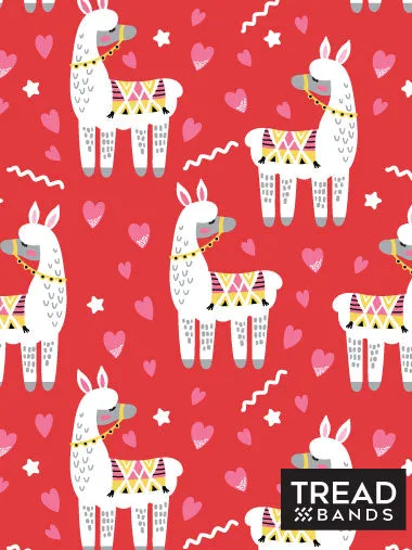 Low-Profile Tieback - Llama Be Your Valentine