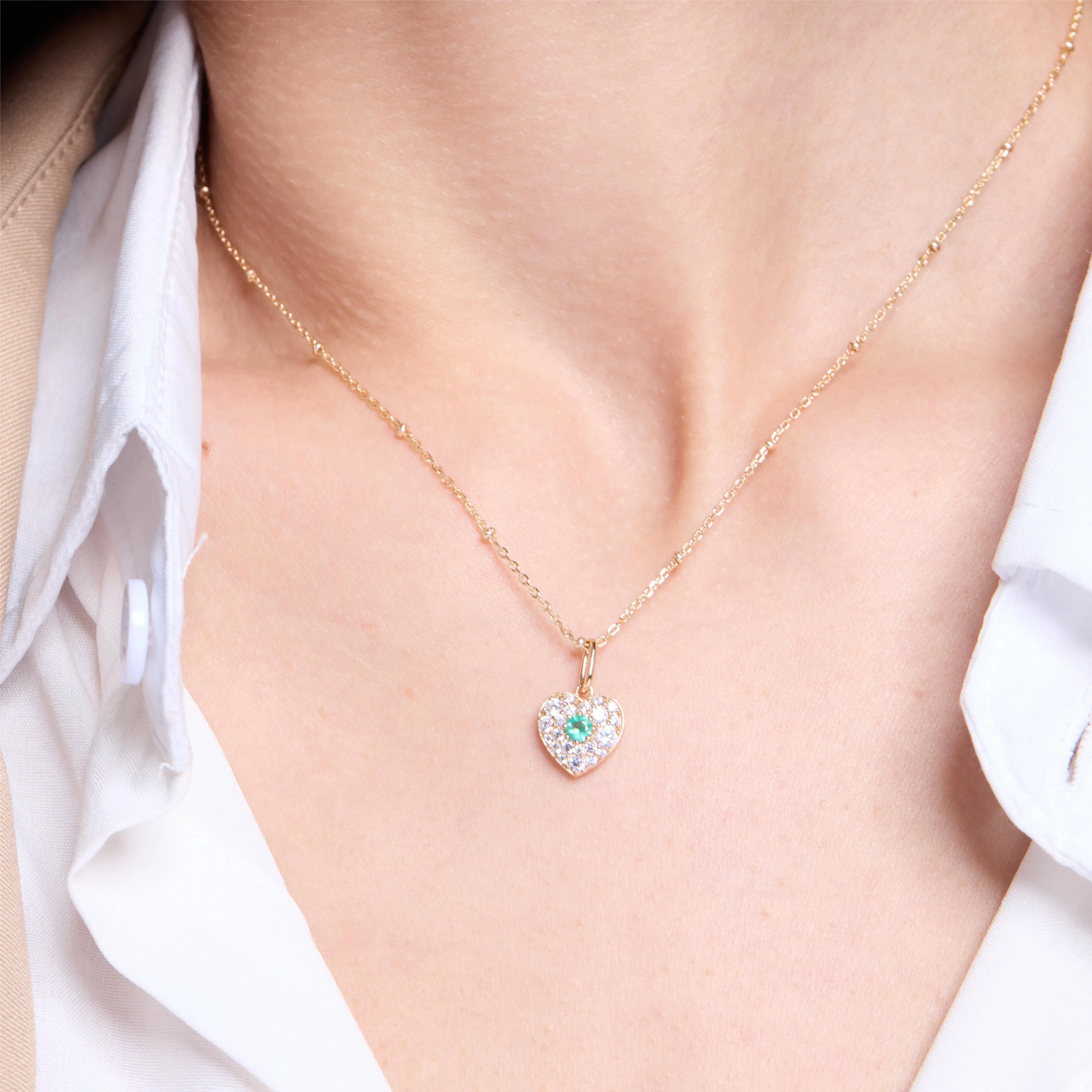 Multi Color Necklace Pendants & Chain