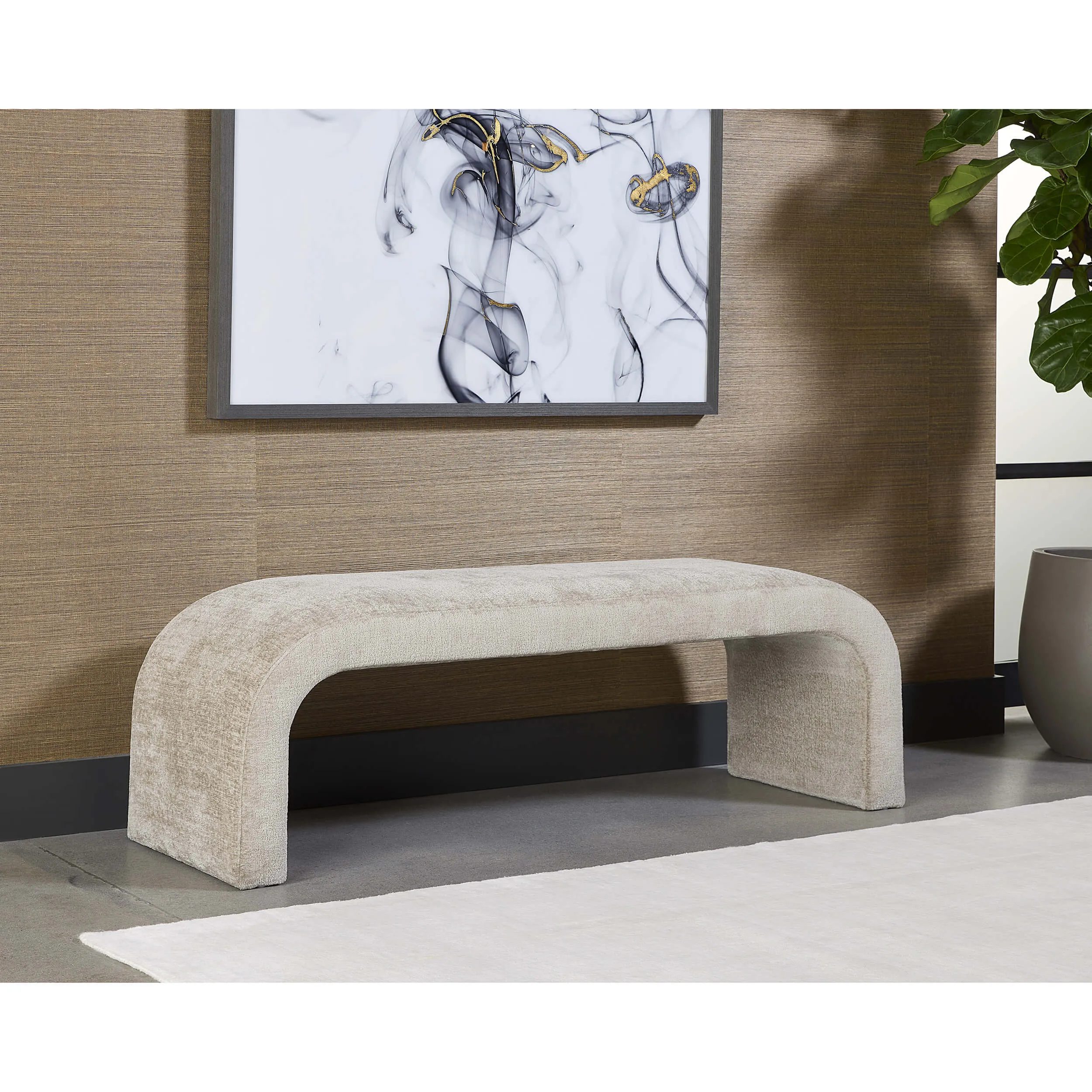 Nahara Bench, Bergen Taupe