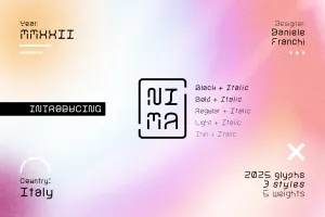 NIMA - Modern Display Typeface