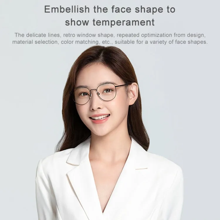 Original Xiaomi Mijia HD Nylon Lens Anti Blue-ray Glasses(Black)