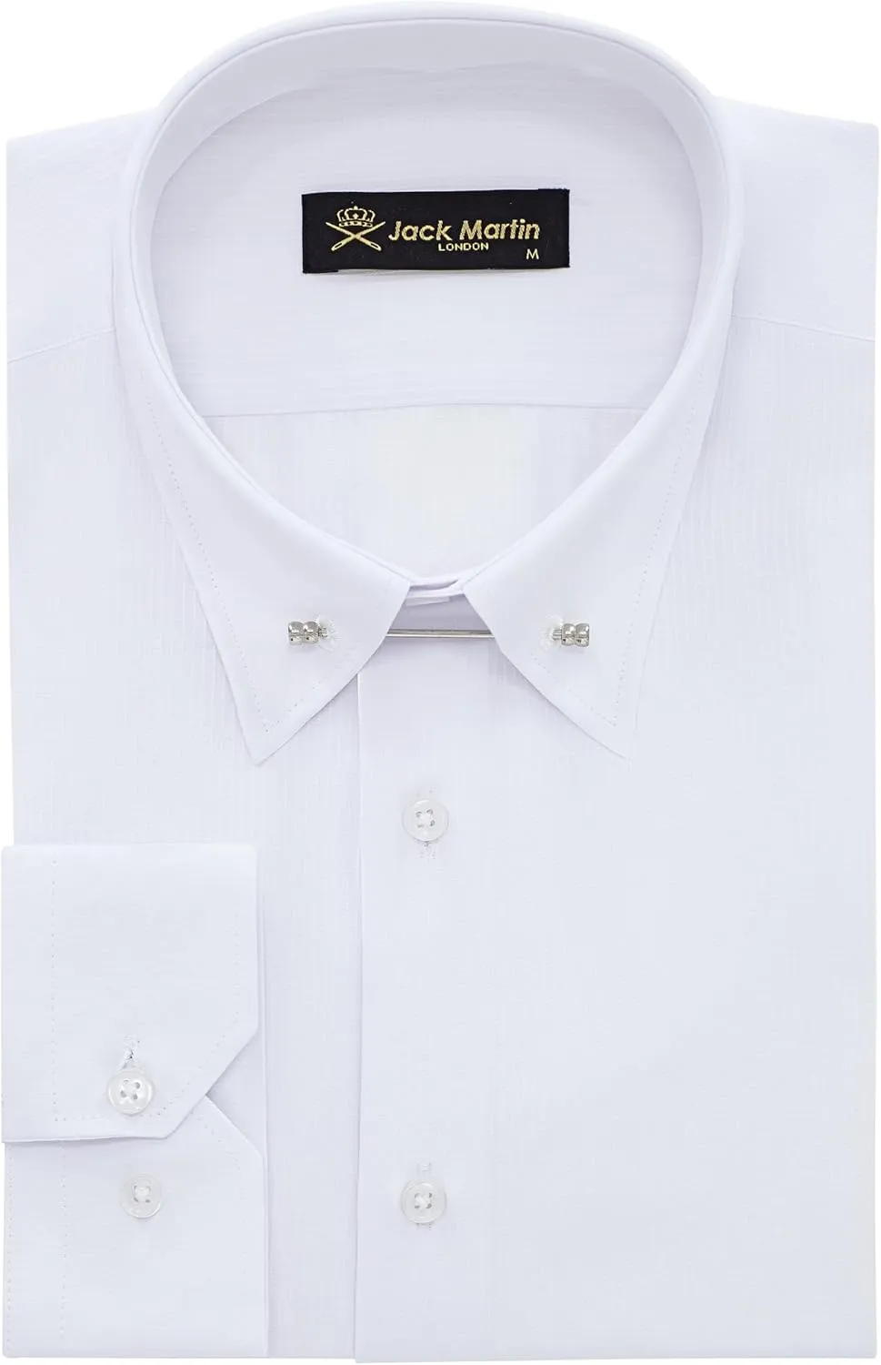 Pin Collar Long Sleeve Dress Shirts for Men | Mens Button Up Stylish Shirts