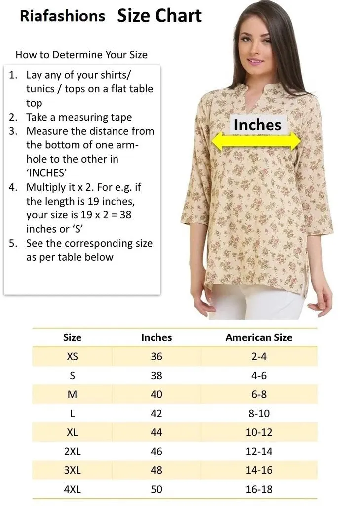 Premium Quality Printed Cotton Short Kurta