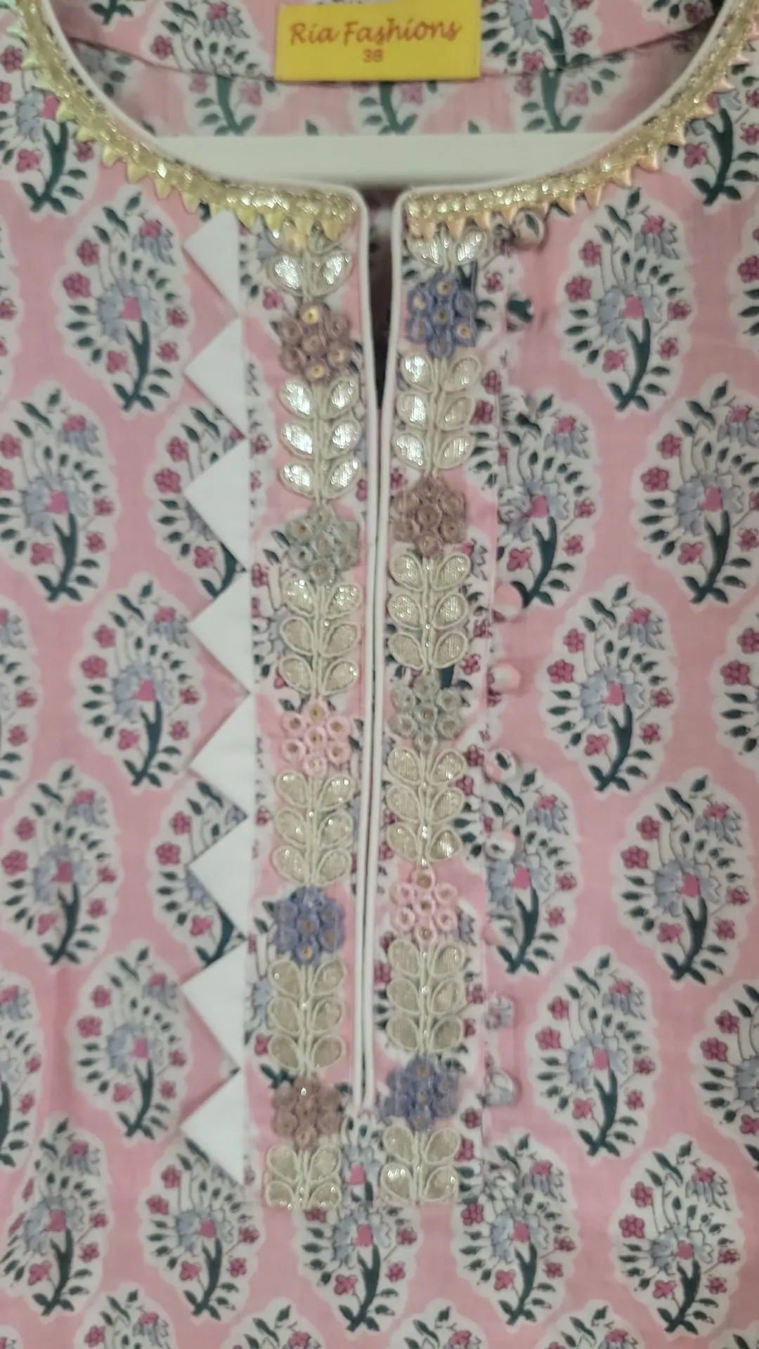 Premium Quality Printed Cotton Short Kurta
