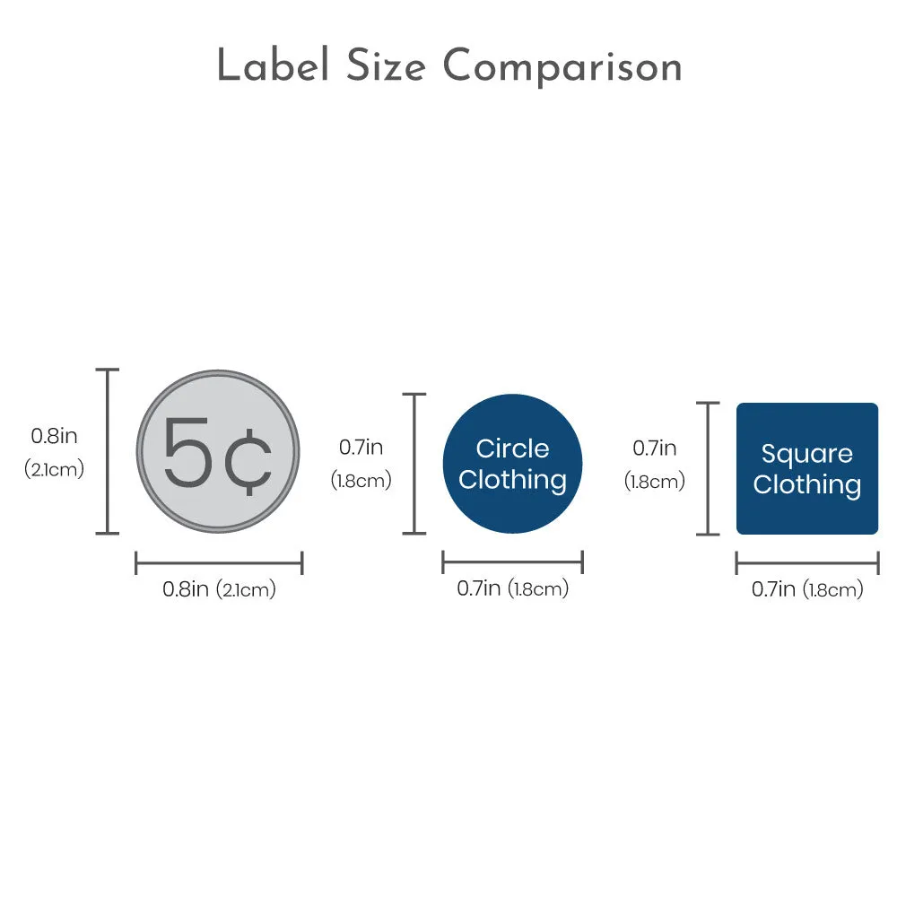 Rainbows Clothing Labels