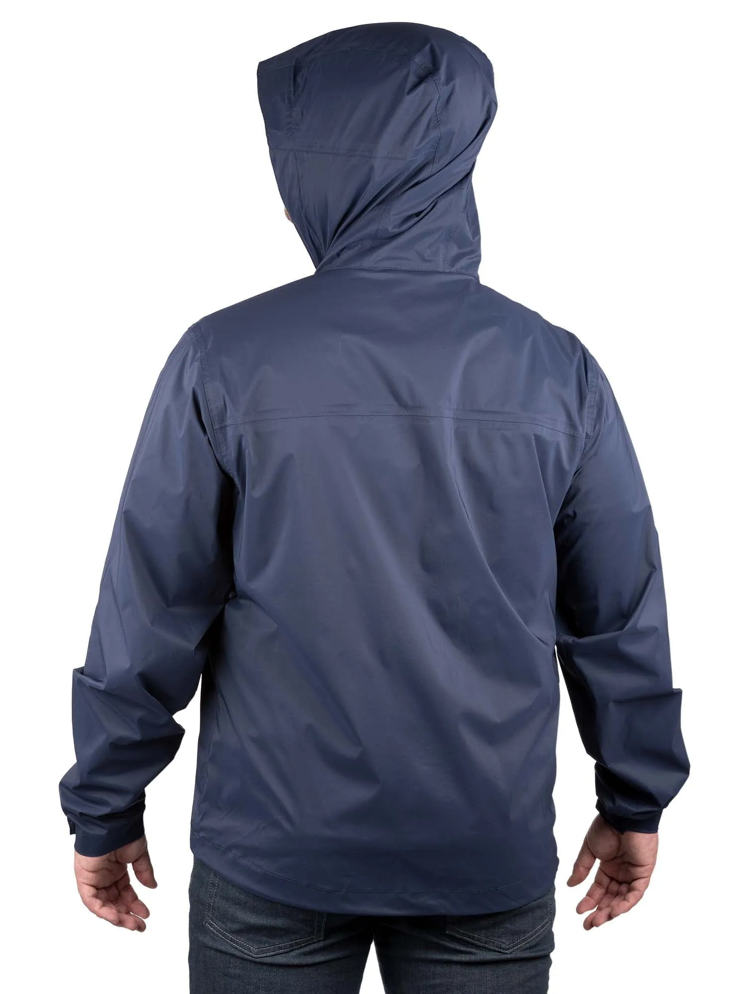 Rainier Waterproof Breathable Essential Rain Jacket in Navy, Size L