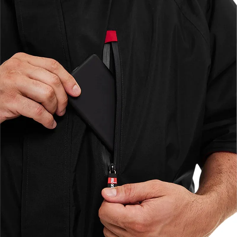 Red Original RM Short Sleeve Pro Change Robe - Black