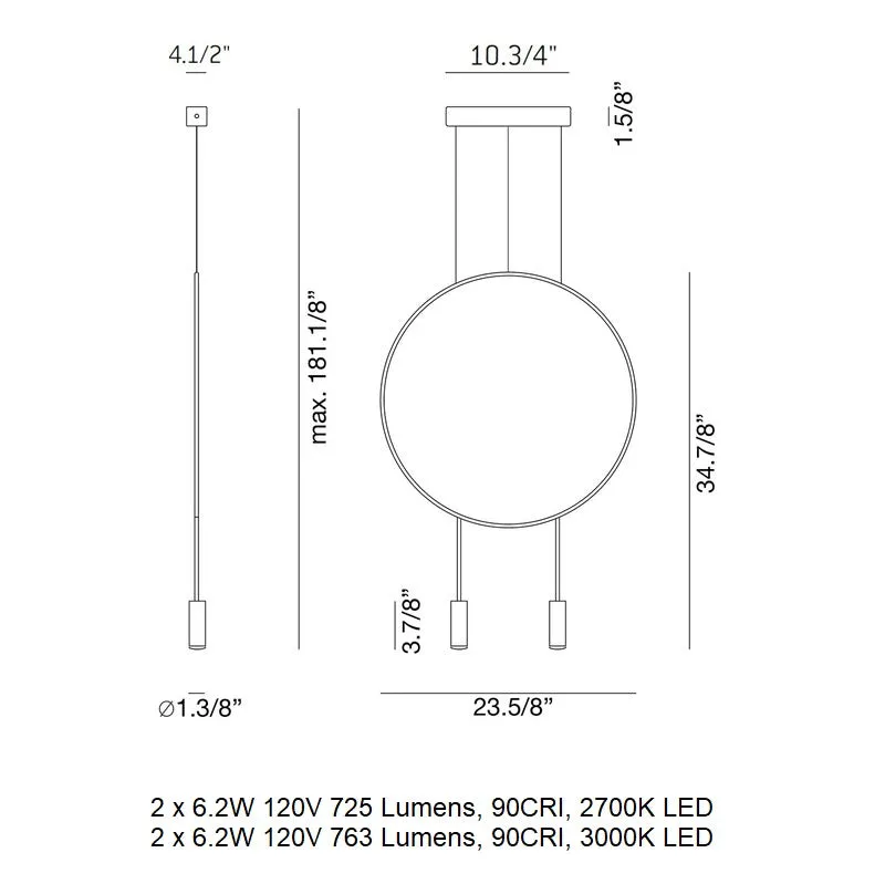 Revolta Pendant Light