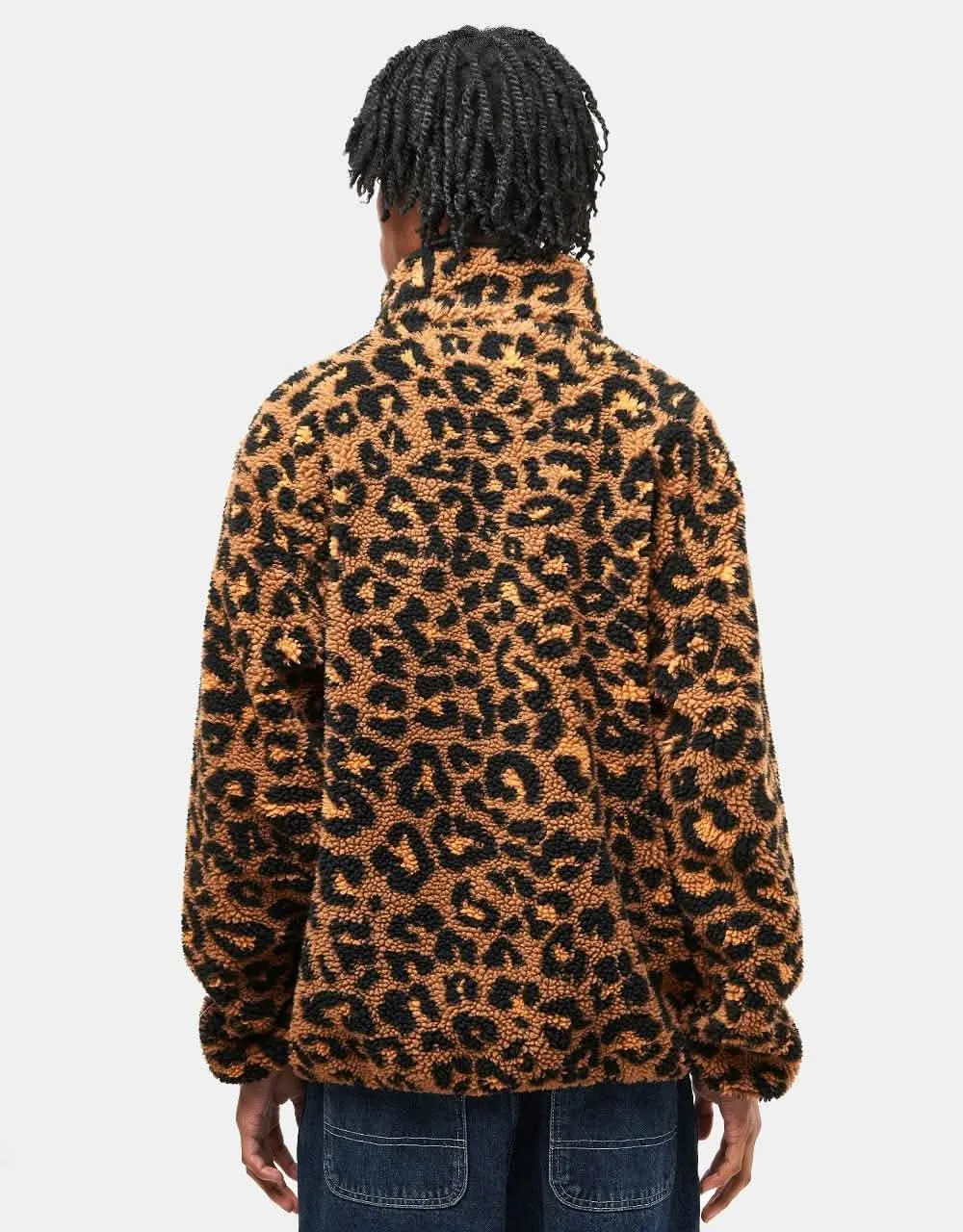Route One Sharwa Pocket Fleece - Leopard