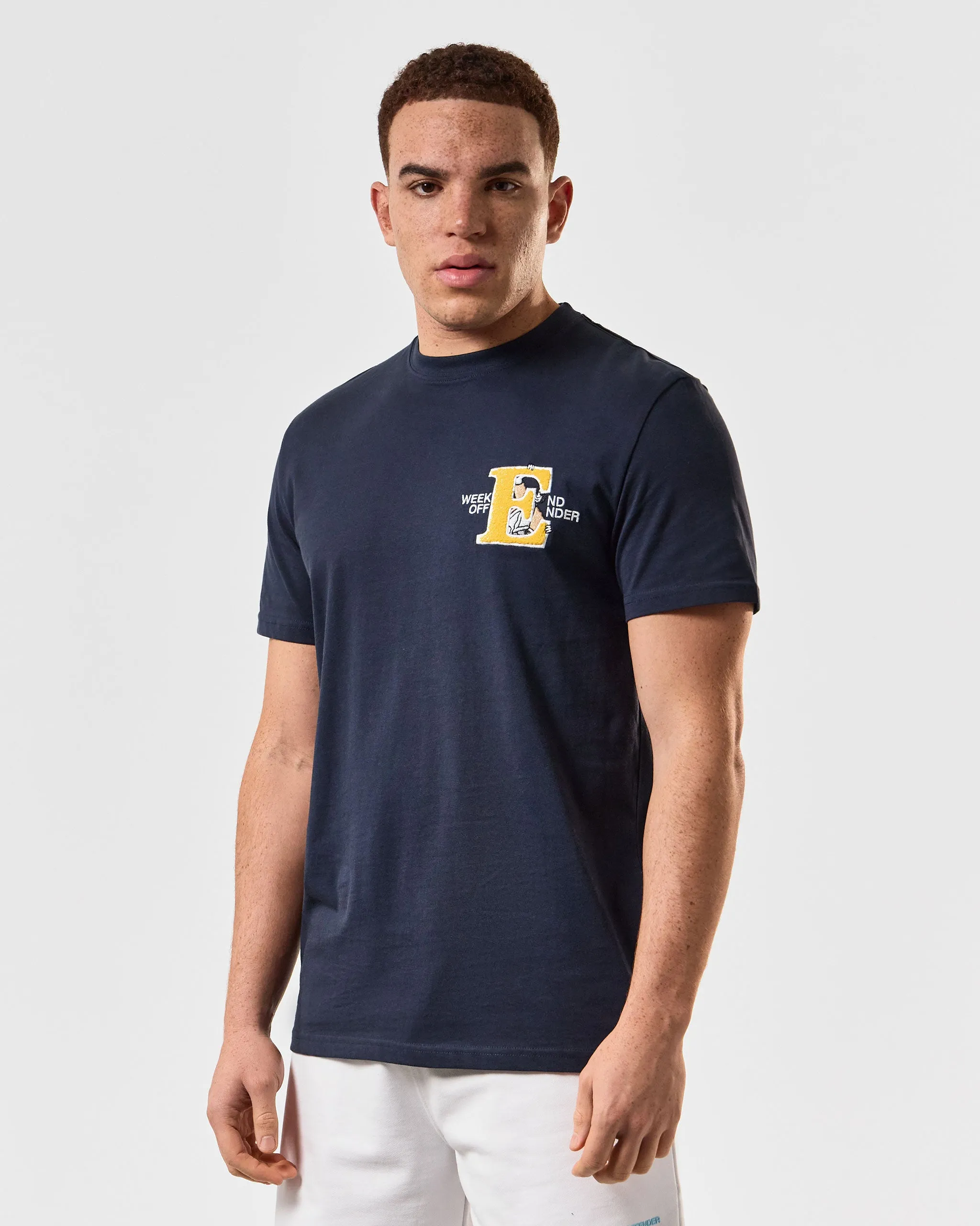 Ryder Embroidered Graphic T-Shirt Navy